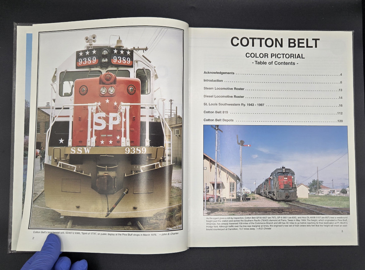 Cotton Belt Color Pictorial by Steve Allen Goen Hardcover 1999 Cotton Belt Route