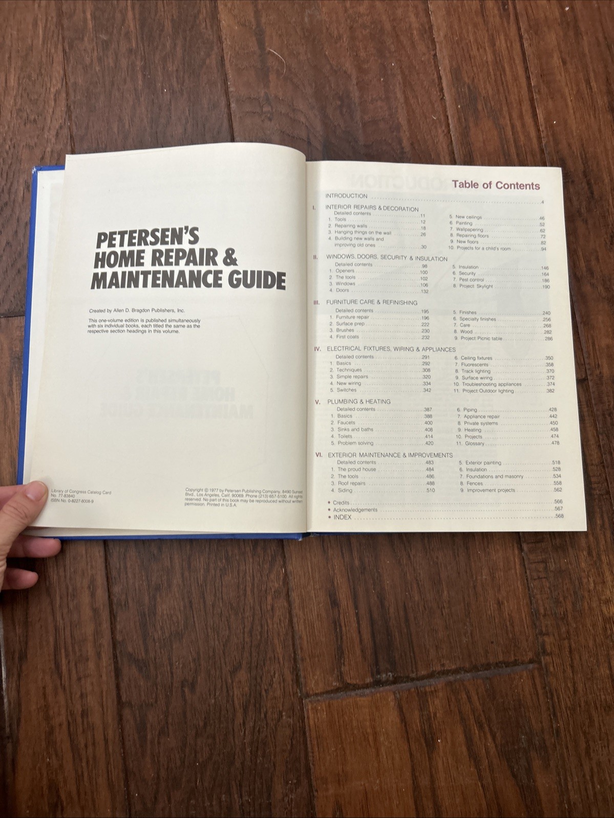 Petersen’s Home Repair&Maintenance Guide 1977 Hardcover 576 Pages