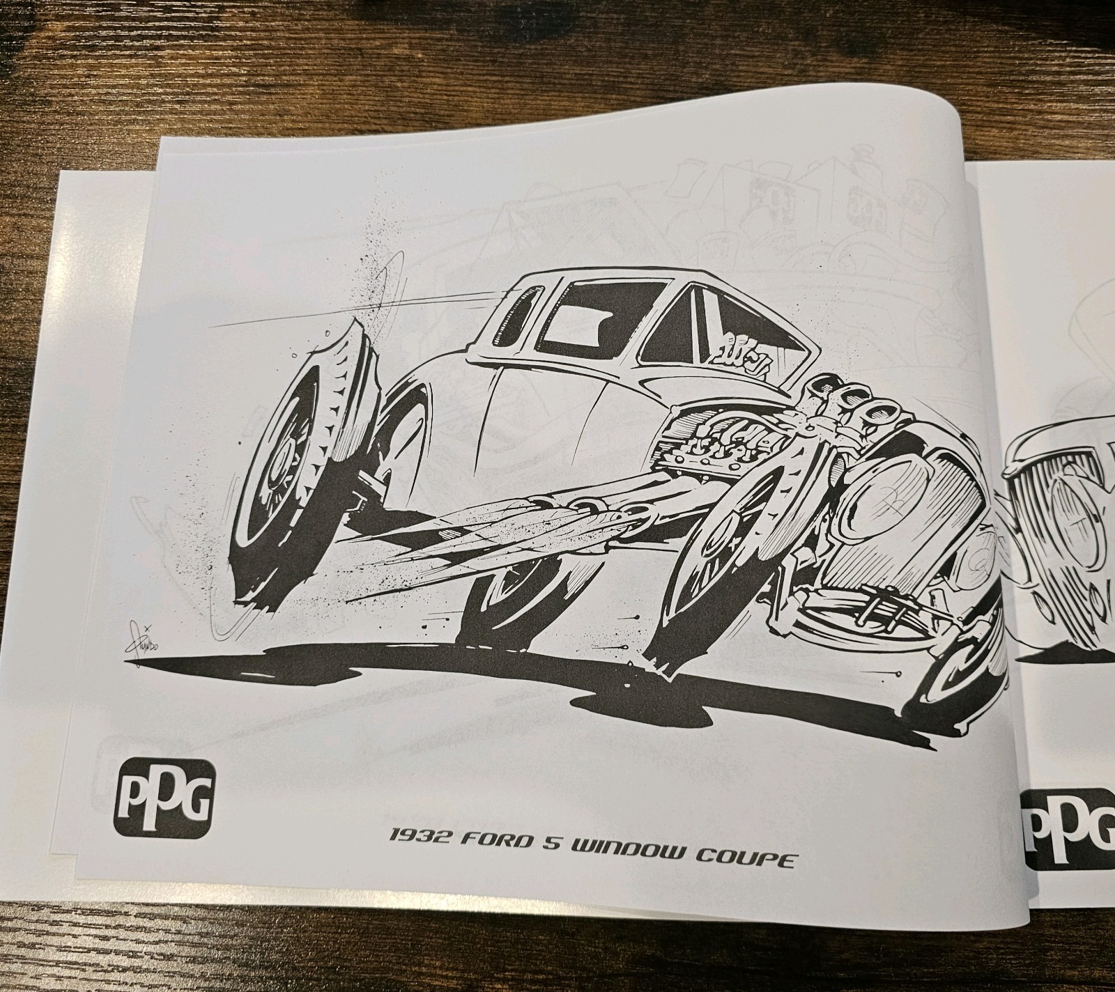 Lot Of 10 NEW- 2016 PPG Industries-Hot Rod Coloring Book- 30 Pages- CAR HOBBIEST