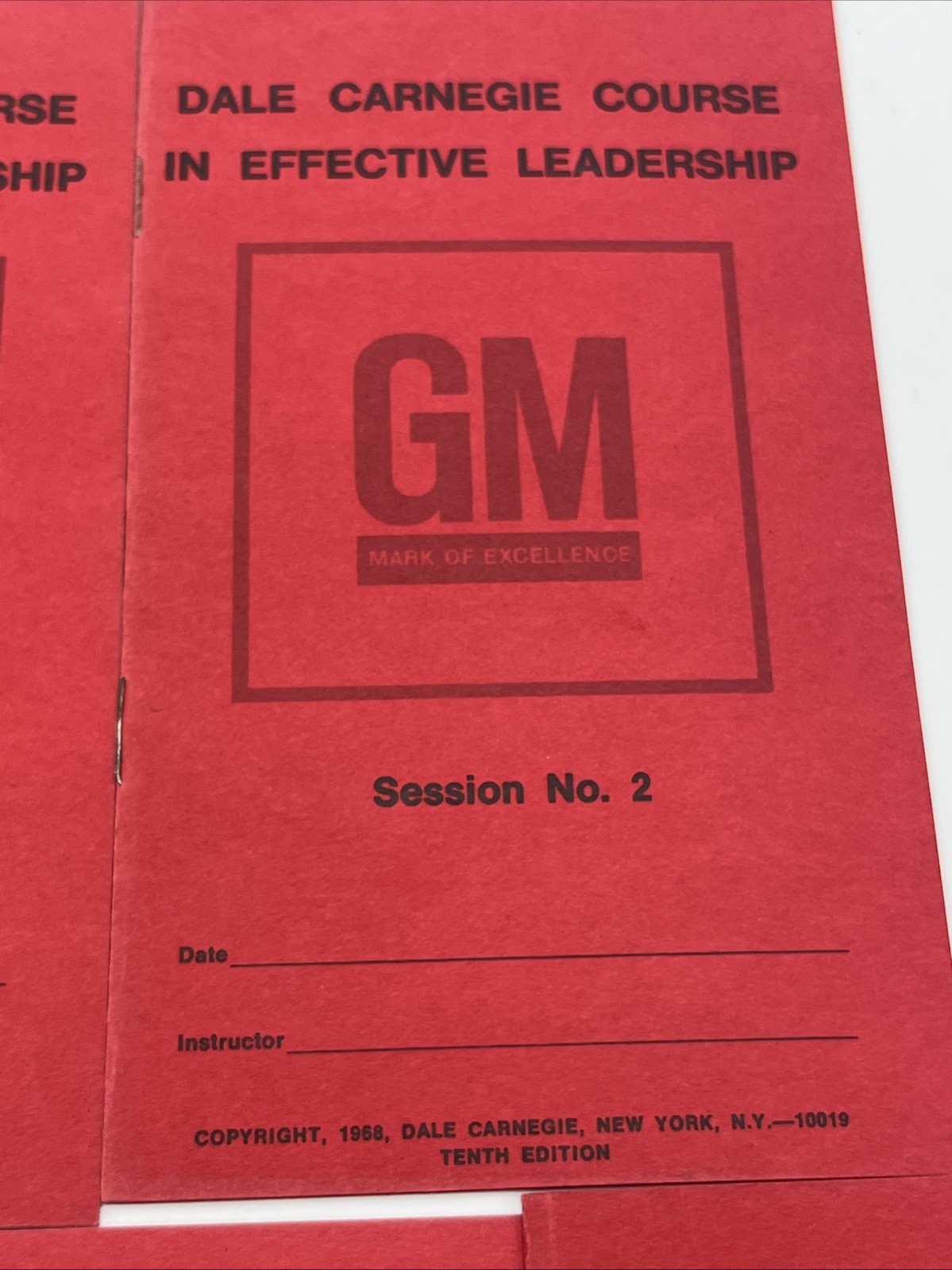 9 GM Dale Carnegie Booklets (Course In Effective Leadership/Effective Speaking)