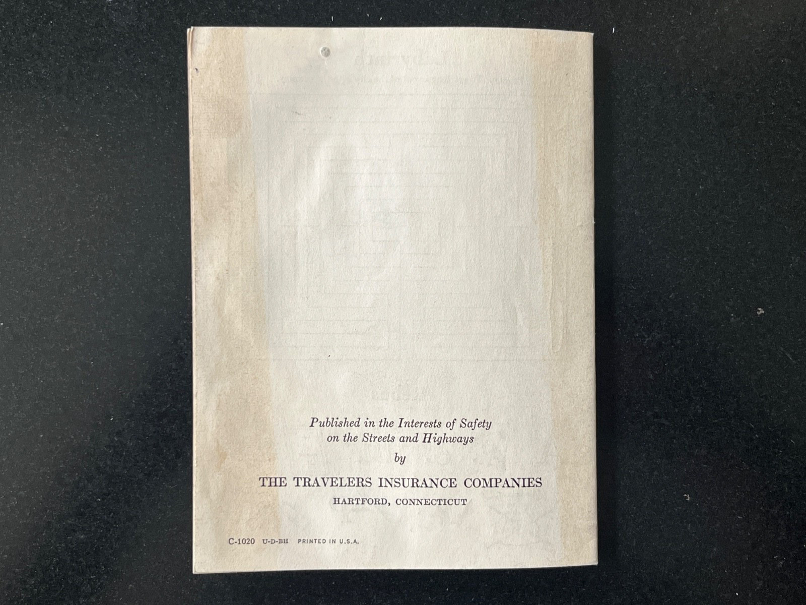 Fun With Facts 30 pages Travelers Insurance Streets & Highway Safety Guide