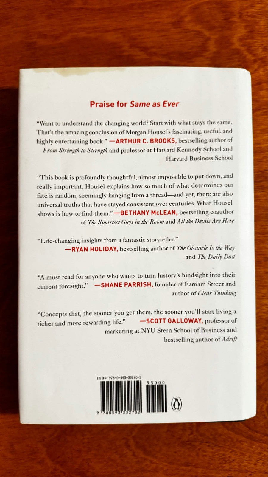 Same As Ever : A Guide to What Never Changes by Morgan Housel (2023, Hardcover)