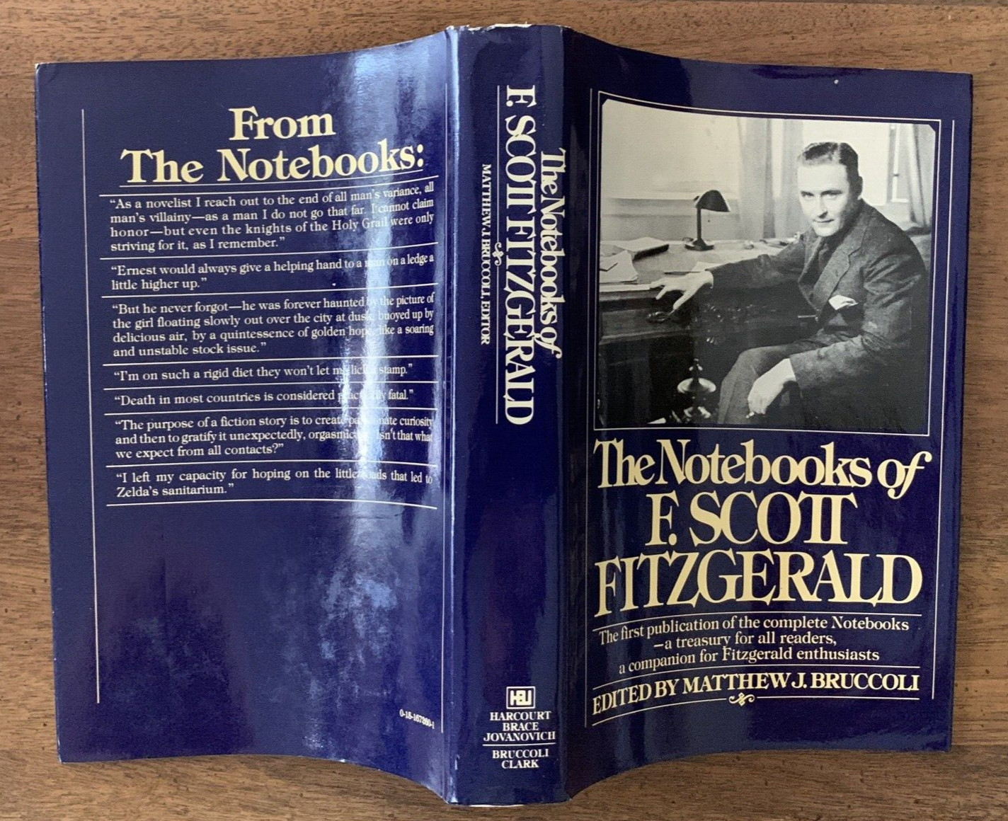 The Notebooks of F. Scott Fitzgerald – Matthew Bruccoli 1st Edition HCDJ