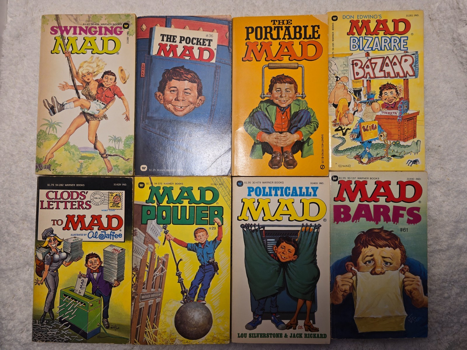 MAD & Mad’s Magazine Paperback Books Bundle Lot of 15 Signet Warner 1960-1980’s