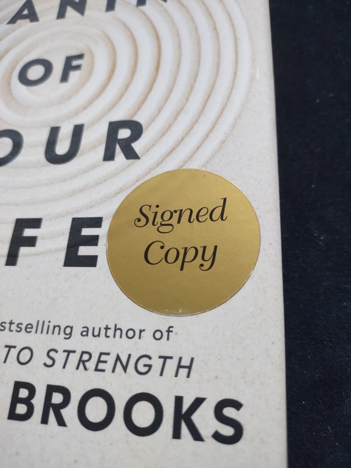 SIGNED The Meaning Of Your Life Arthur C Brooks Hardcover Book Self Help Purpose