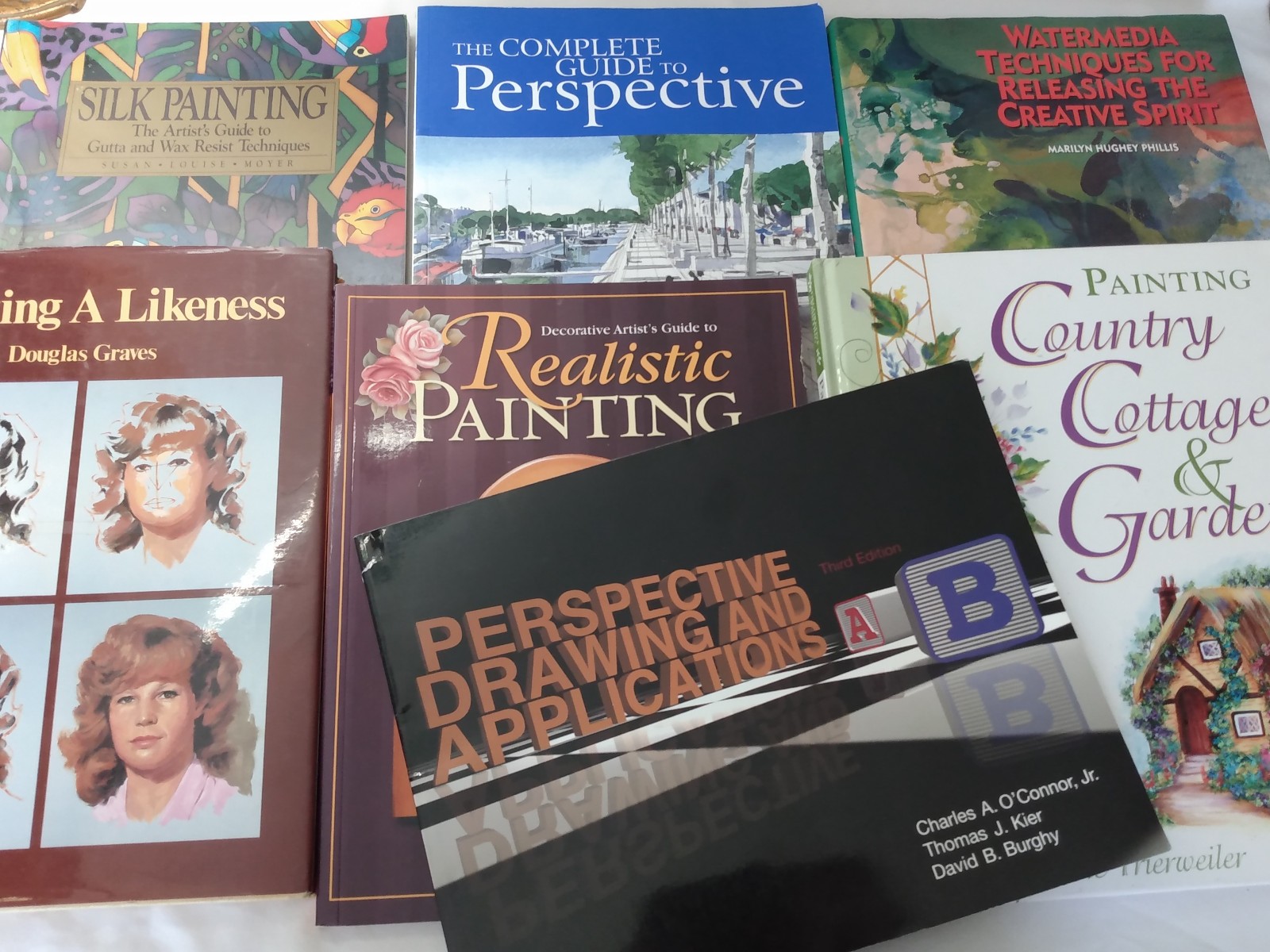How To Paint Draw Instruction Realistic Perspective Portrait Trees Cottage Lot