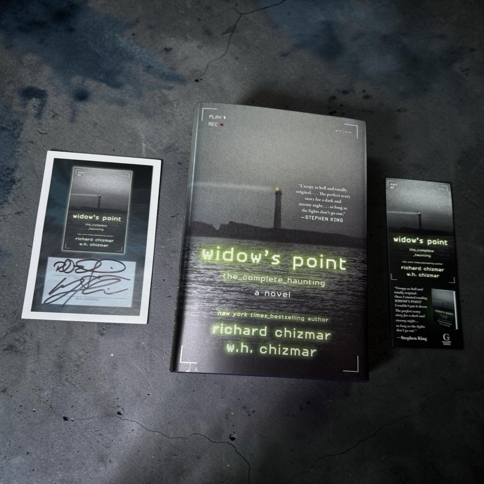 Widow’s Point The Complete Haunting Richard & W H Chizmar Signed Book Plate