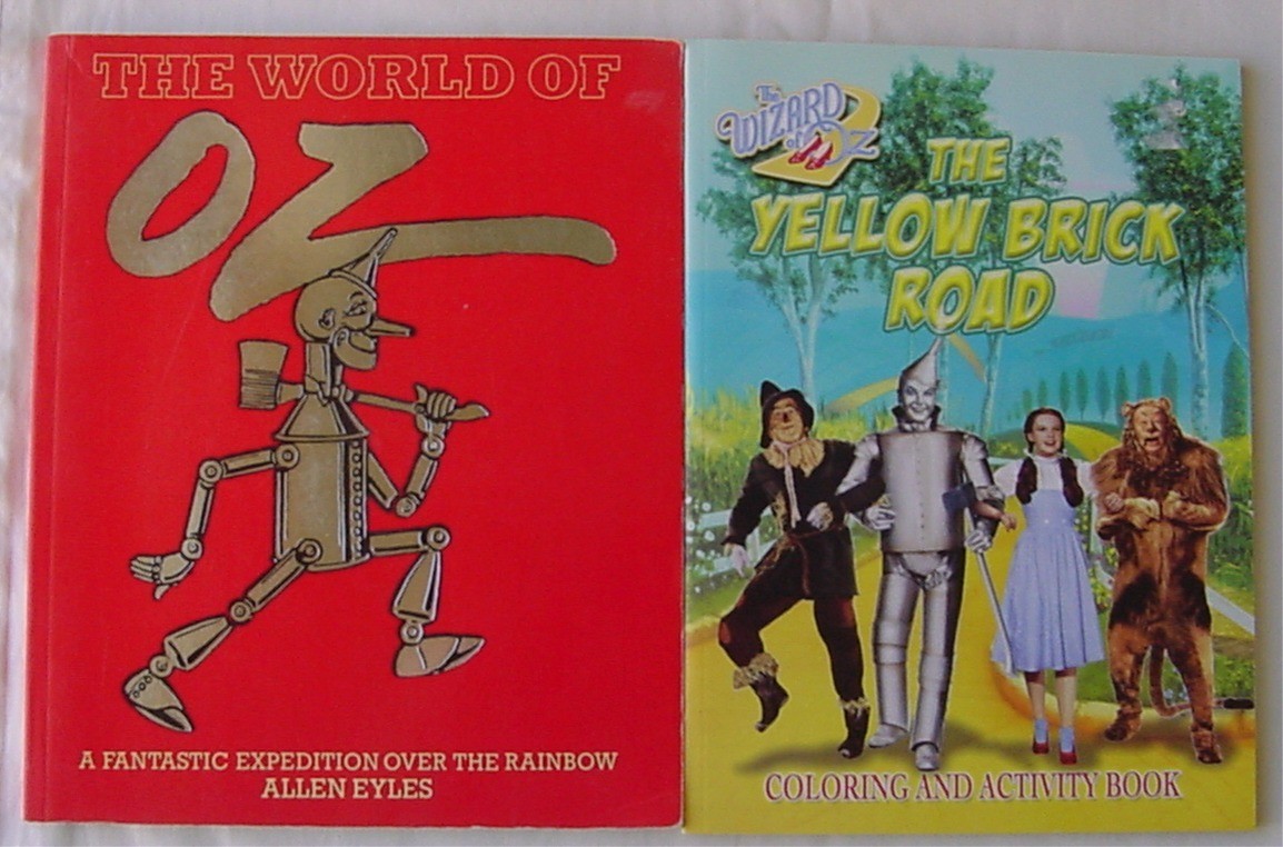 LOT 2 WORLD OF Wizard of Oz BOOK COLORING BOOK ACTIVITY OVER THE RAINBOW