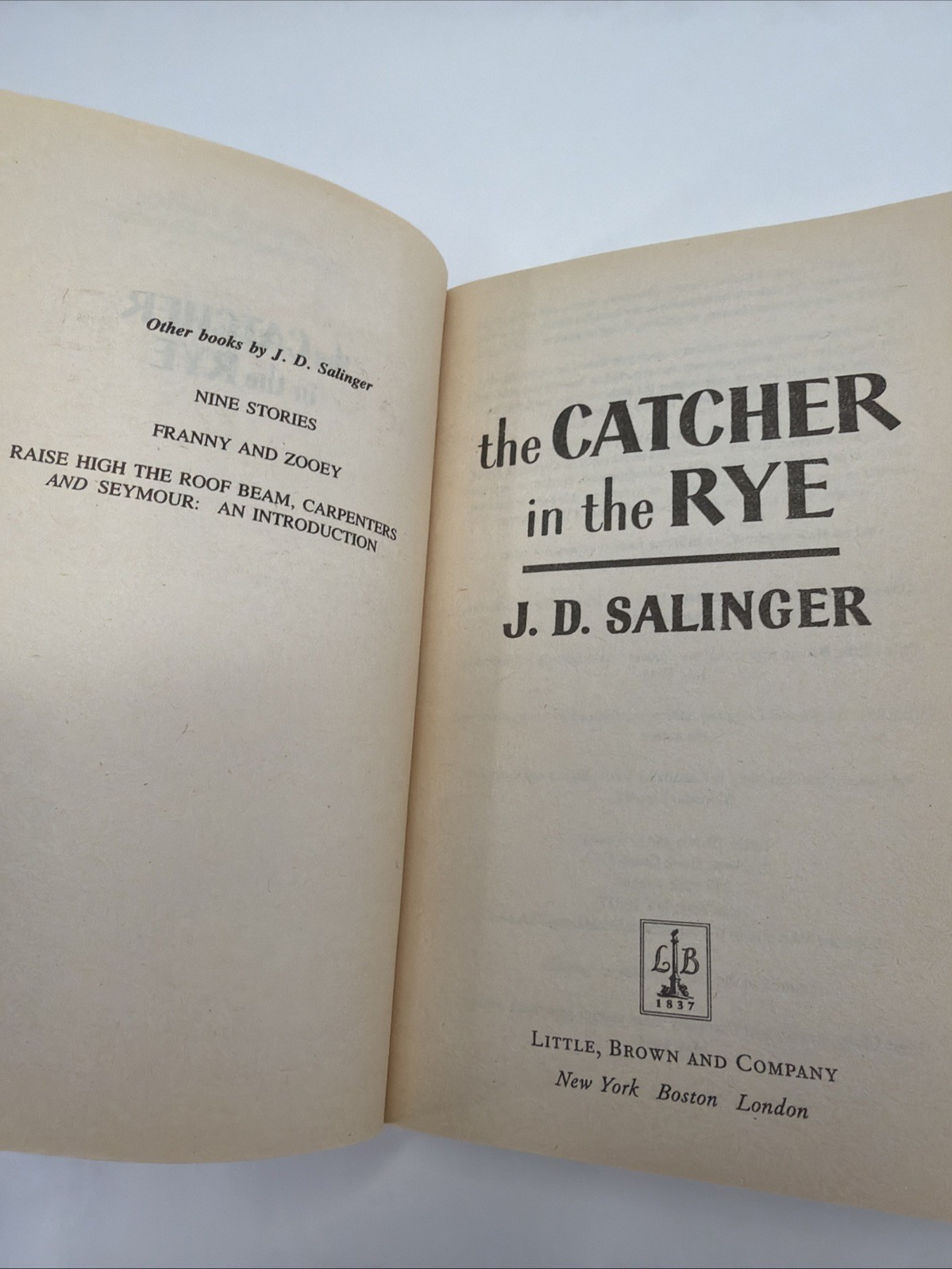 The Catcher in the Rye by J.D. Salinger