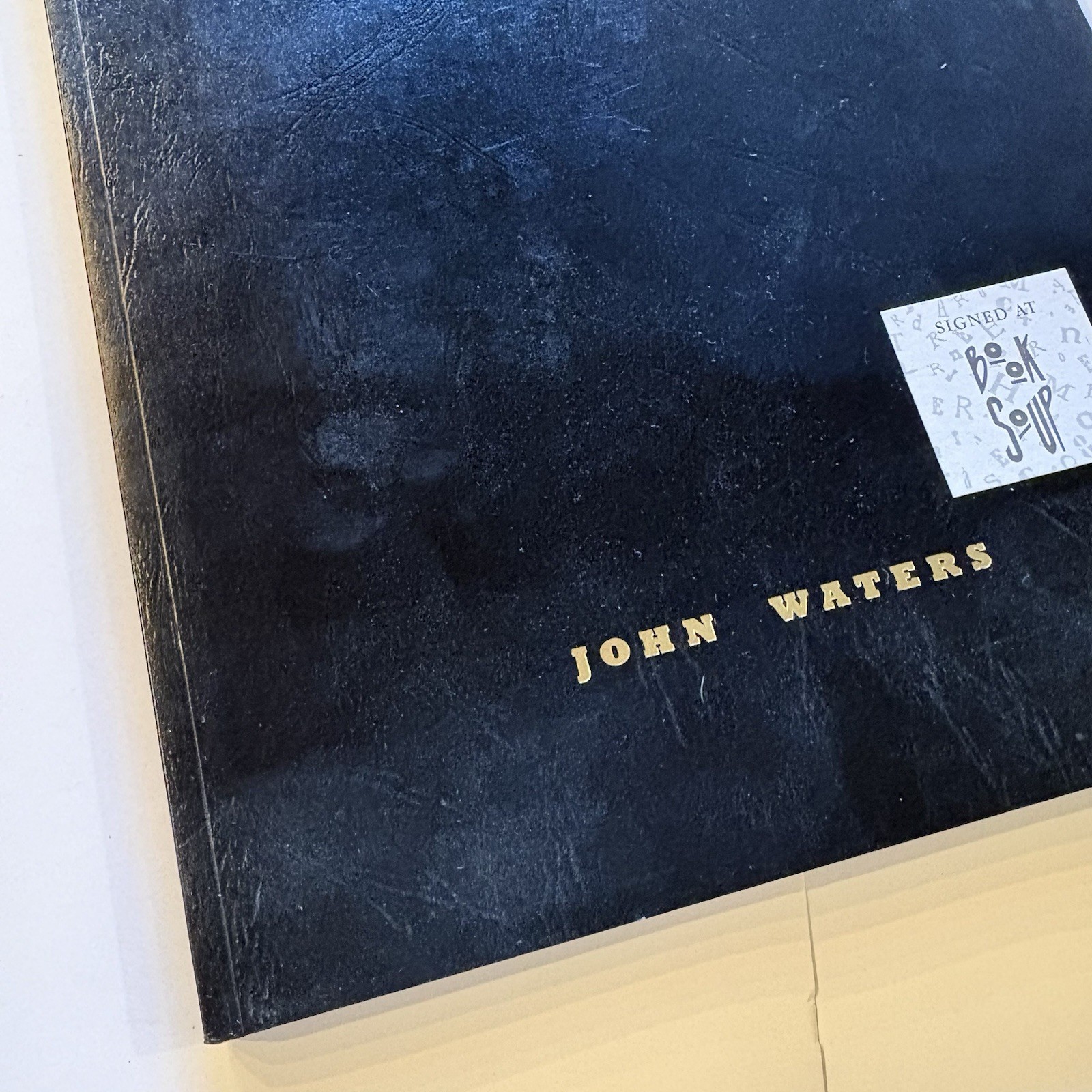 Signed John Waters Unwatchable Autographed Book Leather Cover Photography Movie