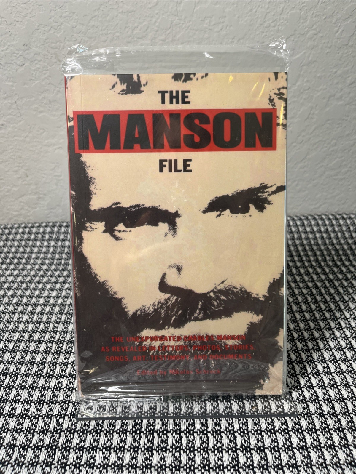 THE MANSON FILE by Nikolas Schreck Amok Press ,1988 Paperback New Reprint