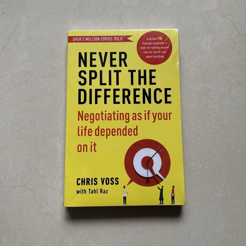 Never Split The Difference By Chris Voss Books In English for Adults Negotiation