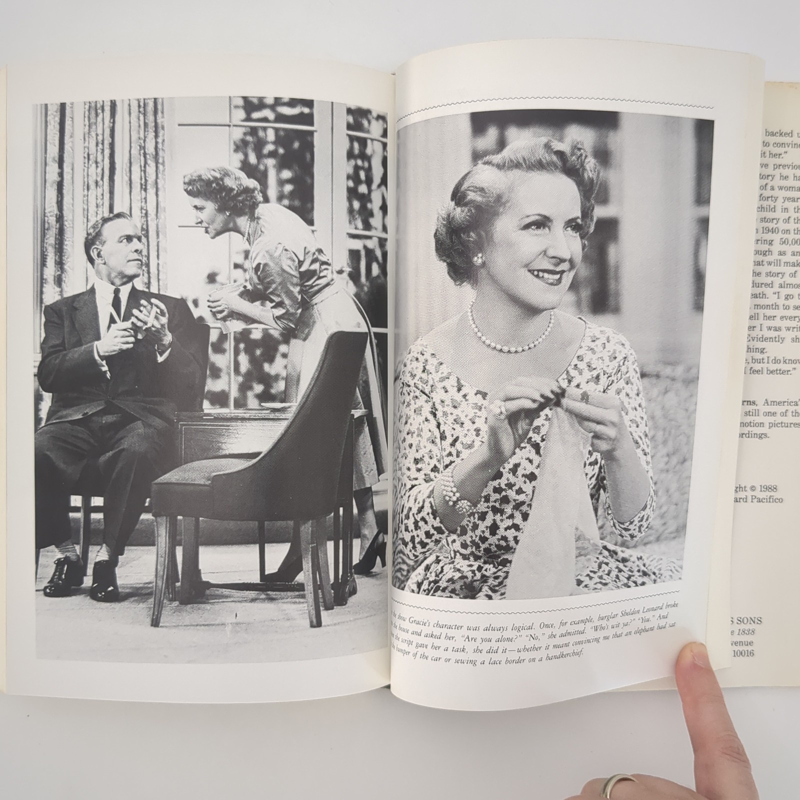 Gracie A Love Story Comedy Memoir First Edition Hardcover Book George Burns 1988