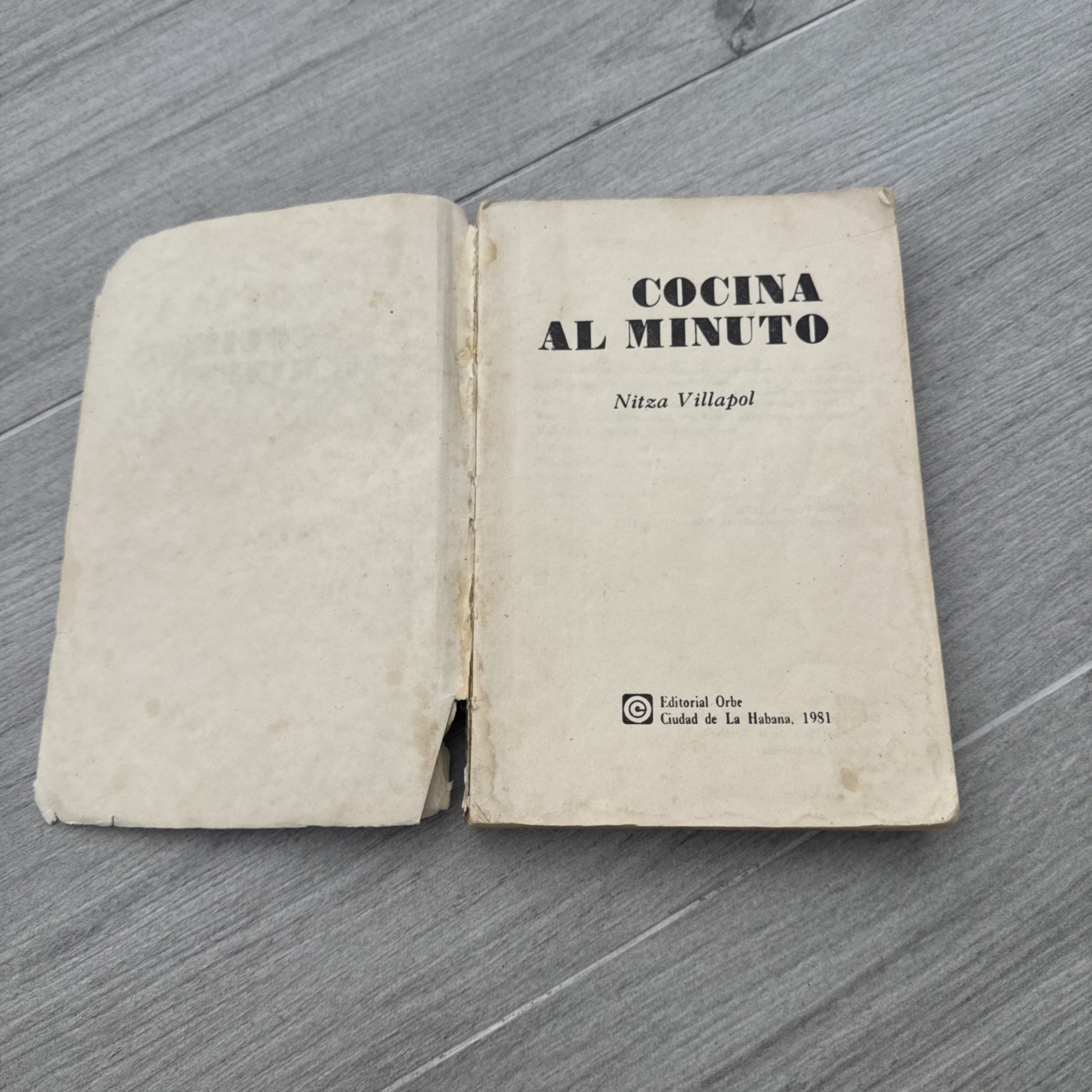 Cocina al Minuto Nitza Villapol 1981 Cuban Cookbook Original Havana Edition
