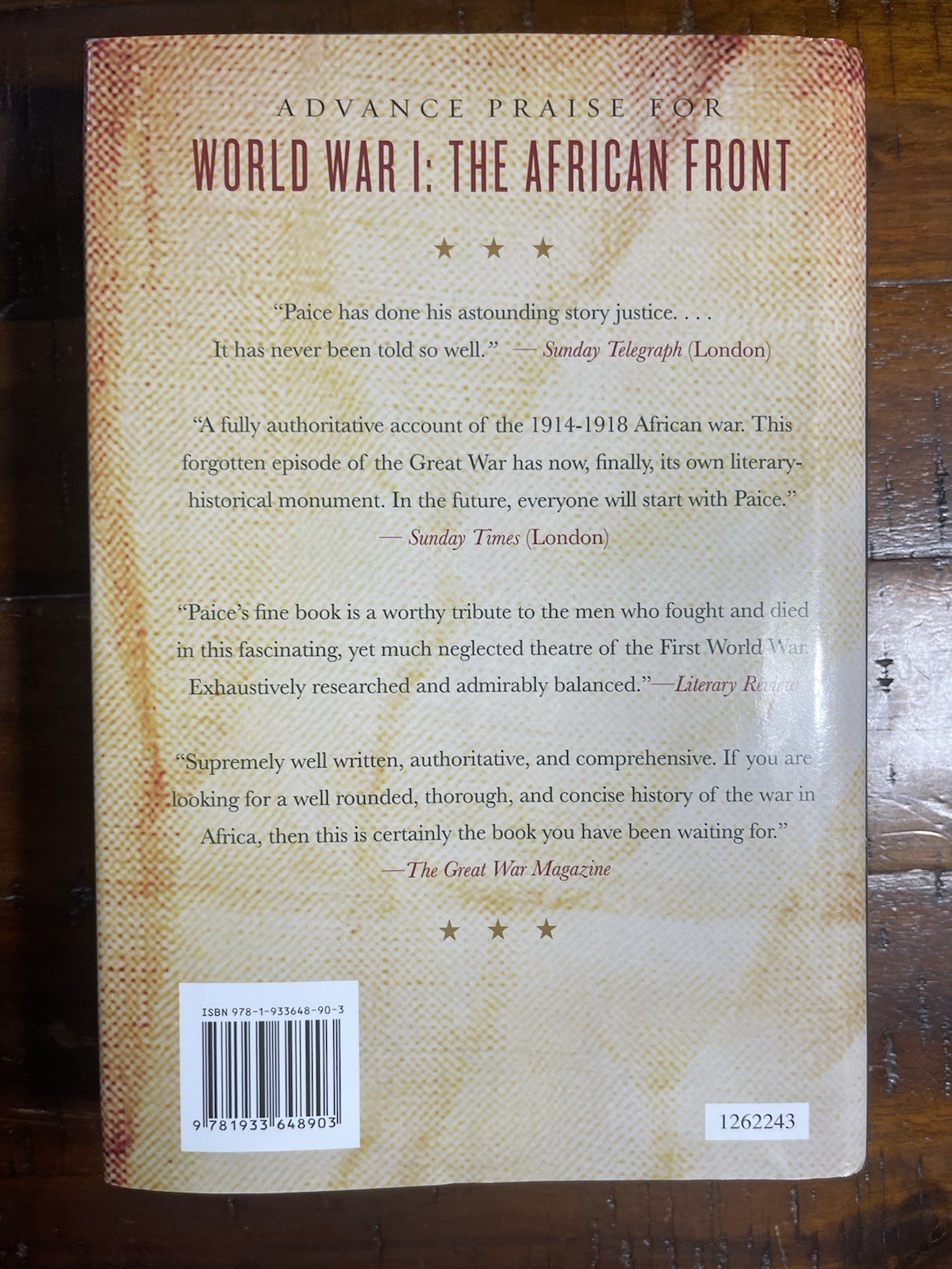WORLD WAR I By Edward Paice – Hardcover *Excellent Condition*