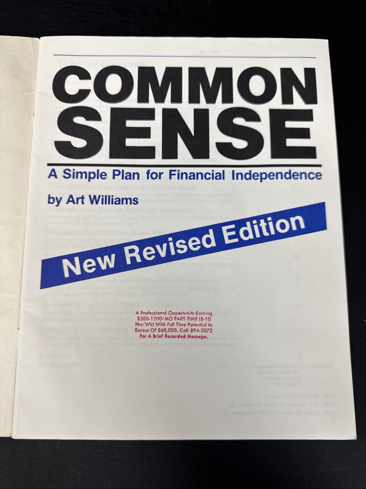Common Sense: A Simple Plan for Financial Independence, New Revised Edition