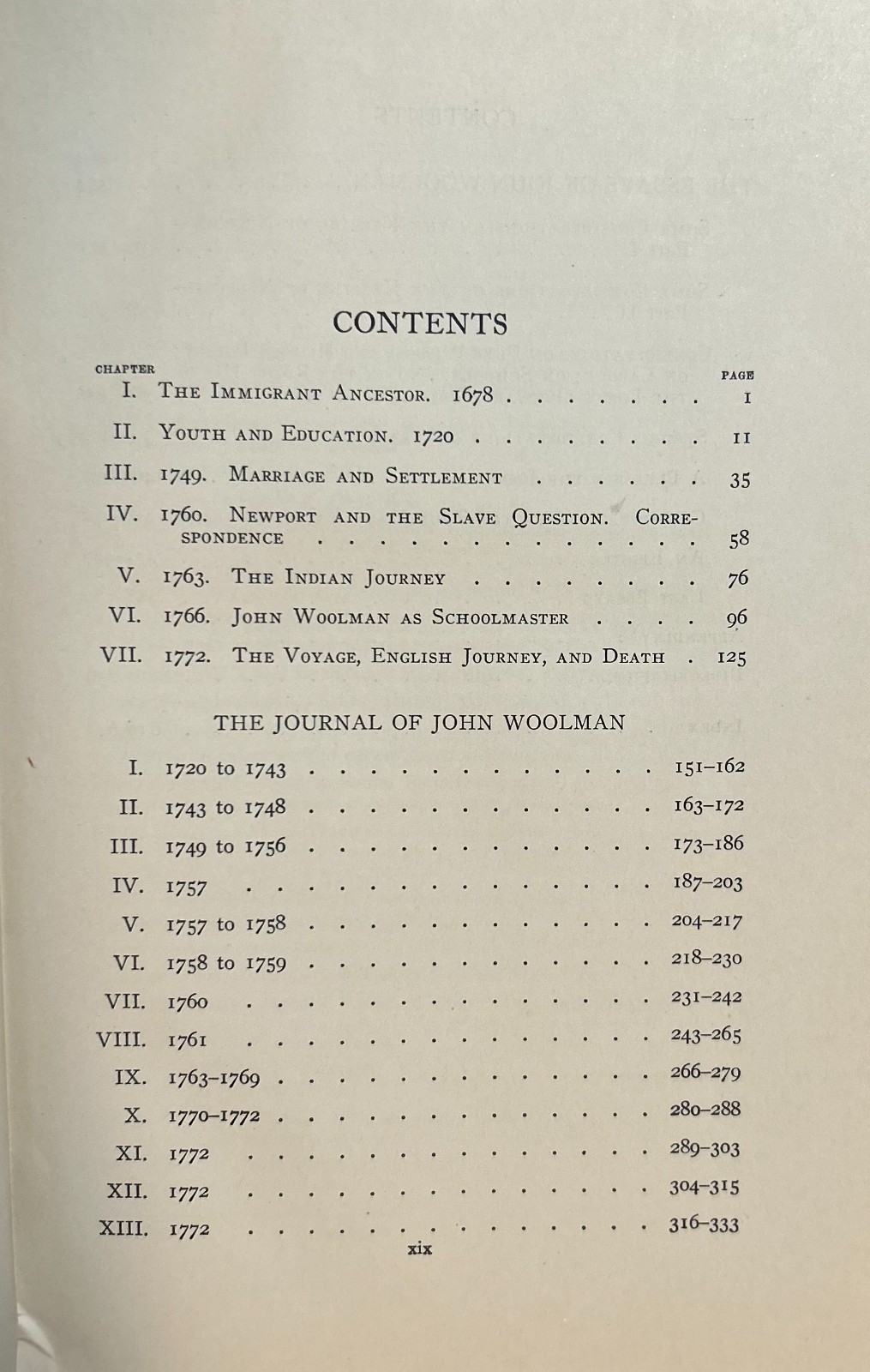 The Journal and Essays of John Woolman, Gummere, ed., 1922, HARDCOVER