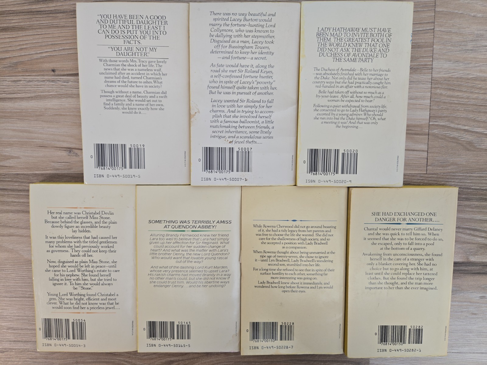COVENTRY REGENCY ROMANCE LOT / 7 PB / VARIOUS AUTHORS / 1970s/1980s