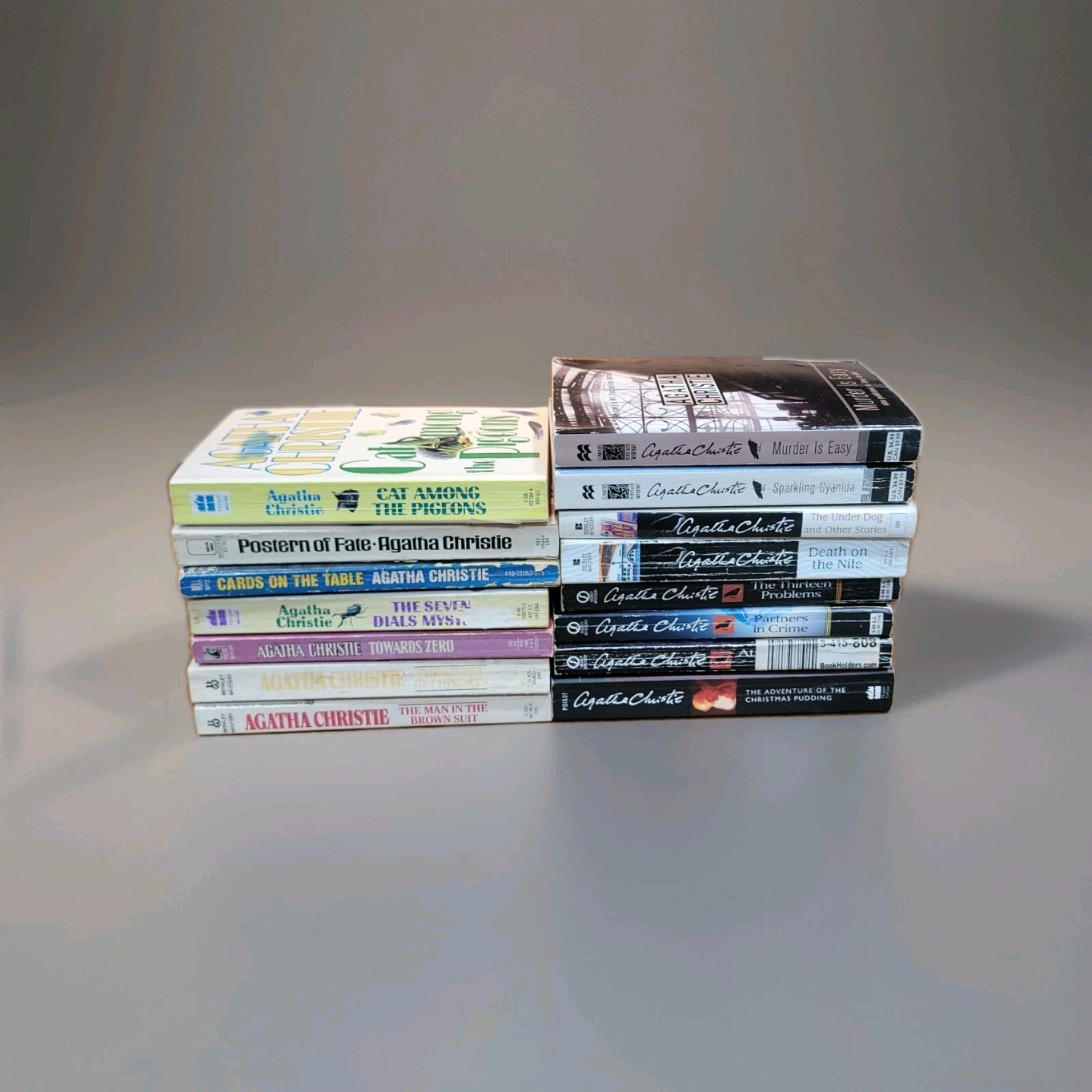 Lot Of 15 Agatha Christie Vintage PB Mysteries Hercule Poirot Miss Marple Books