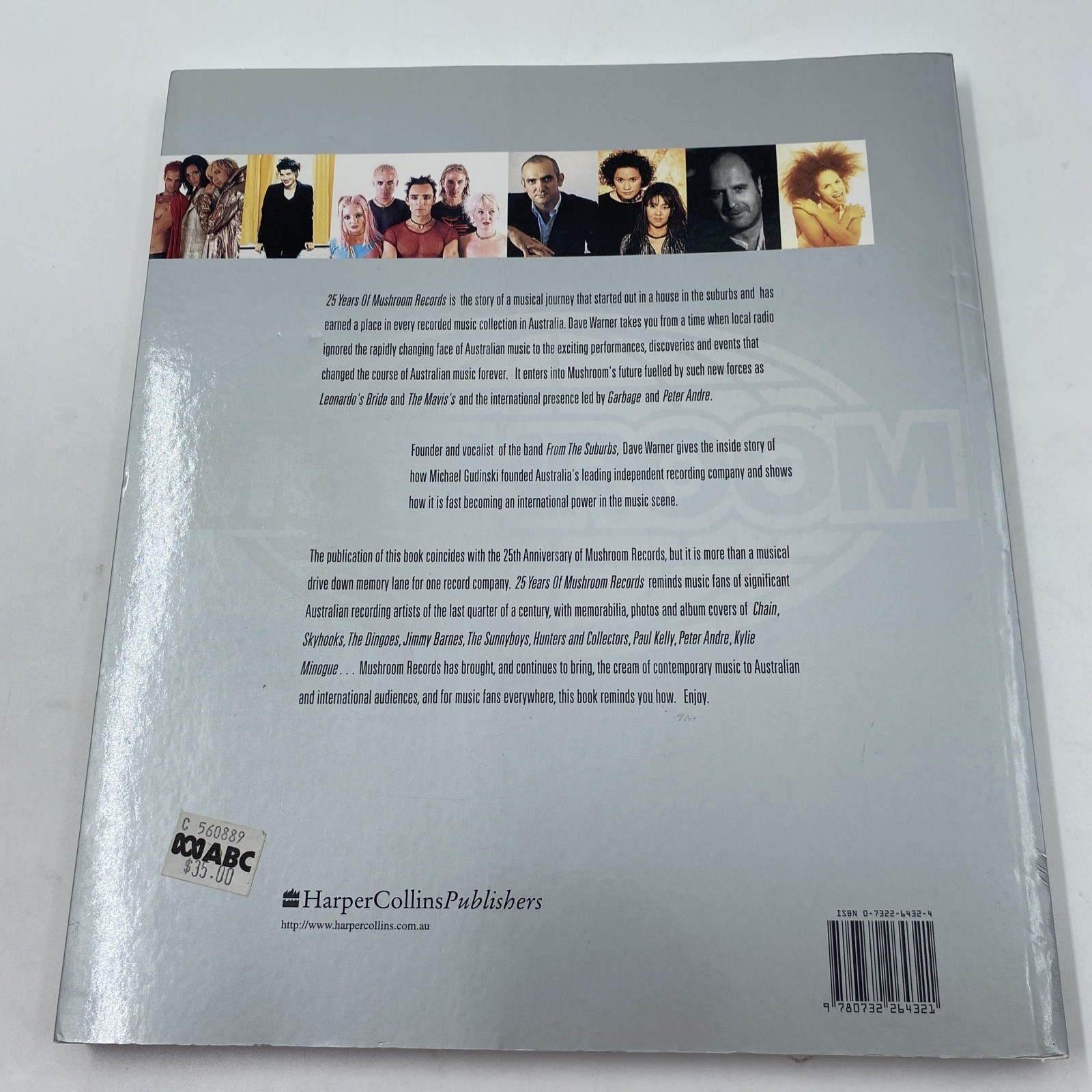 25 Years Of Mushroom Records – History Of Australian Music. 1998, Paperback Book