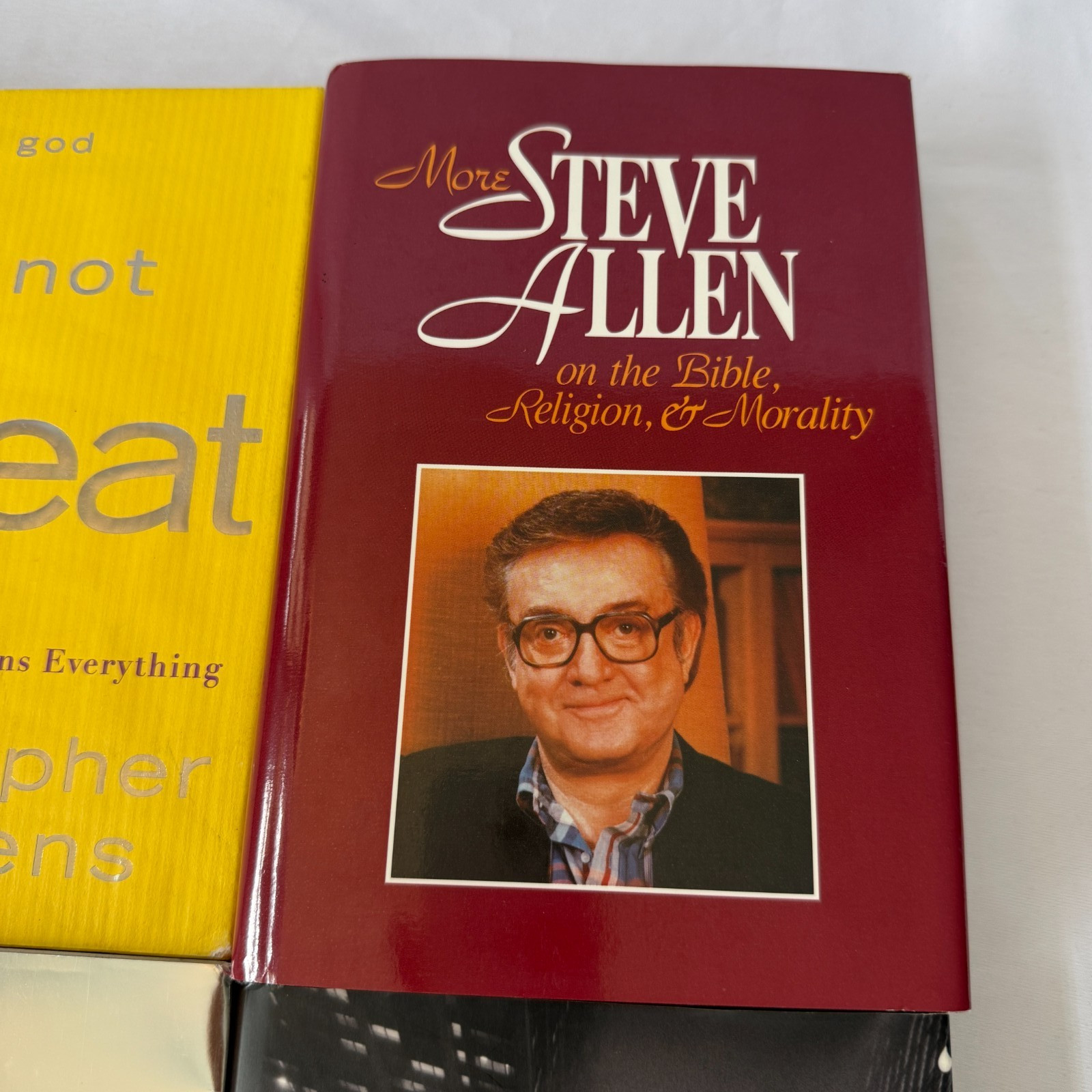 ATHEIST BOOK LOT 4 RICHARD DAWKINS CHRISTOPHER HITCHENS PASCAL BOYER STEVE ALLEN