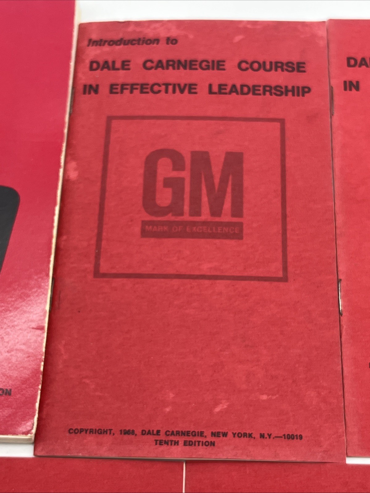 9 GM Dale Carnegie Booklets (Course In Effective Leadership/Effective Speaking)