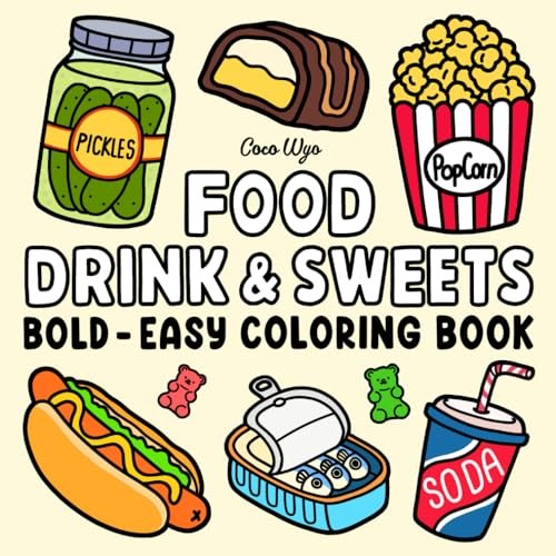 Food Drink Sweets: Coloring – VERY GOOD