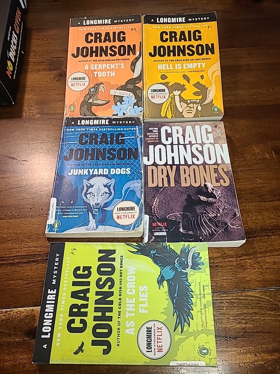 Craig Johnson 5 Book Lot – Longmire Series – Paperback 6,7,8,9,11 In Series