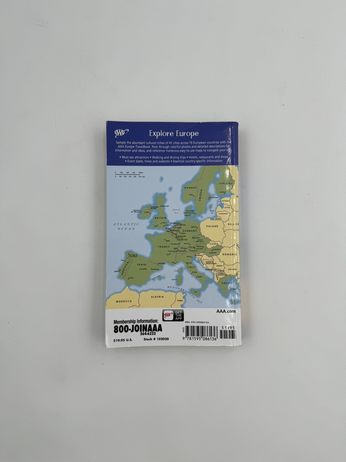 AAA Travelbook Europe Guide to Premier Destinations 2020 21st. Edition 576 pages