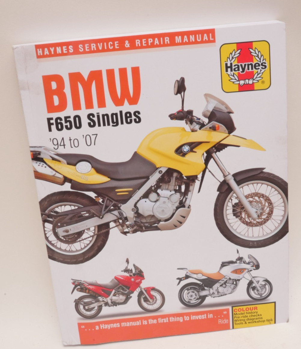 Haynes BMW F650 Singles 1994 to 2007 Service and Repair Manual 4761 Preowned