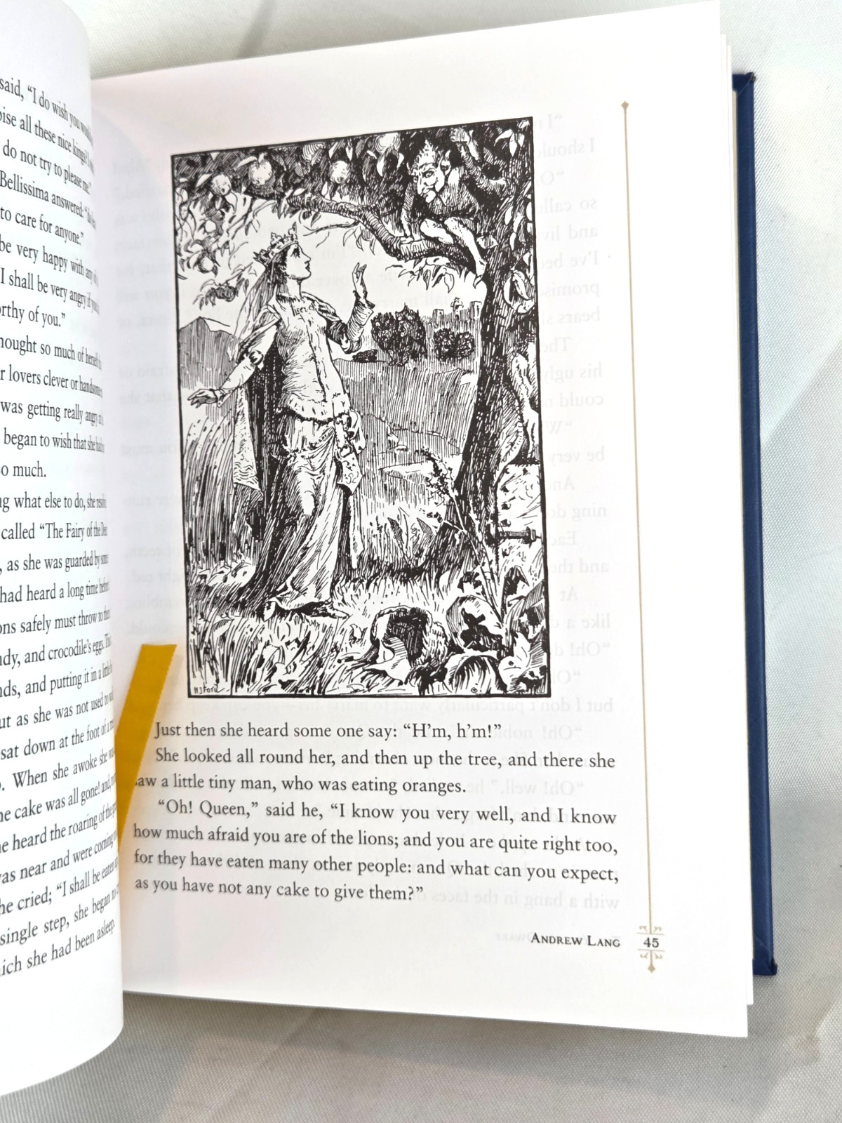 THE BLUE FAIRY BOOK Andrew Lang Illustrated Bonded Leather Gilded Pages *SEALED*