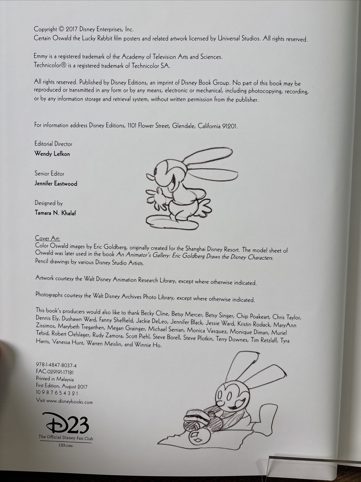 Oswald the Lucky Rabbit:1st ED The Search forthe Lost Disney Cartoons by Bossert