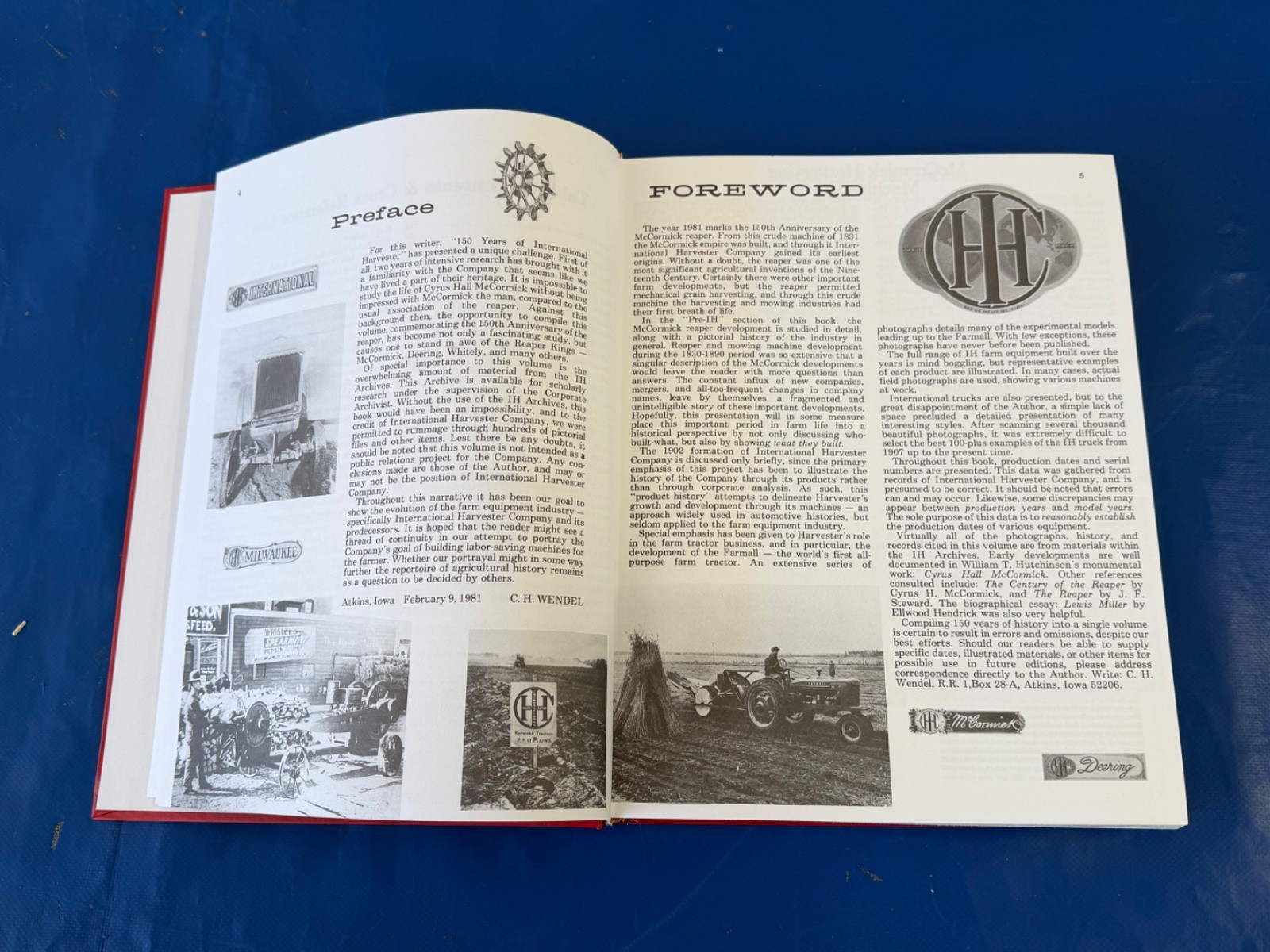 150 Years of International Harvester Book C.H. Wendel Tractor Implement History