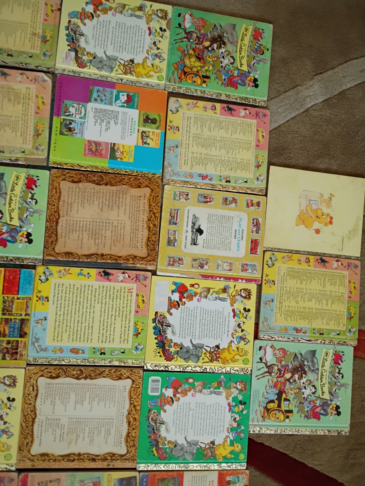 Lot of 33 Little Golden Books Vintage 1940’s To 1980’s Fair Condition