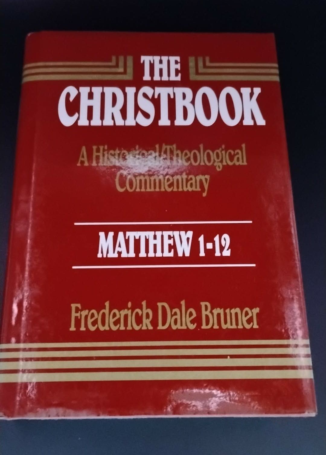 Matthew Vol. 1, 1-12 : A Commentary by Frederick D. Bruner 1987 Hardcover 475 pg