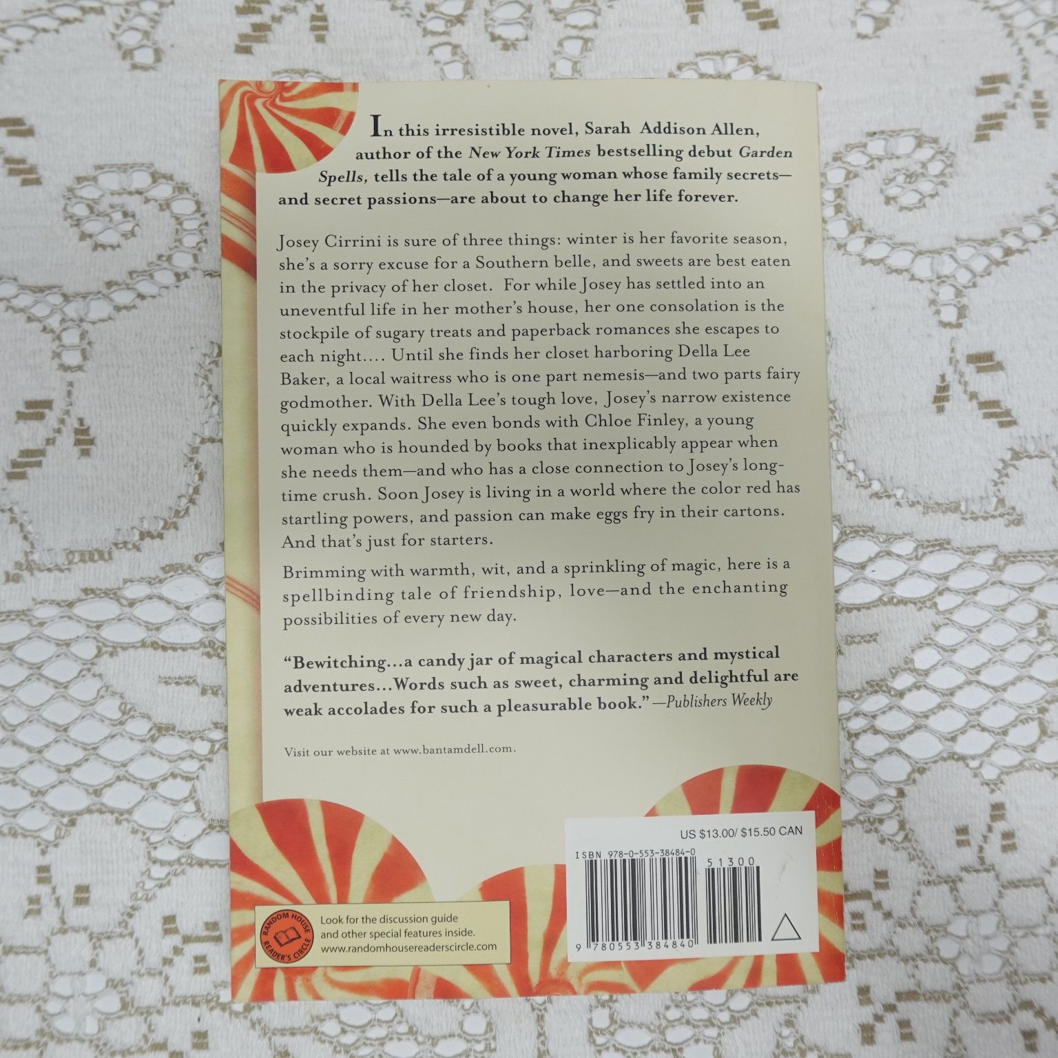 The Sugar Queen Sarah Addison Allen 2009 Trade Paperback Bantam Books