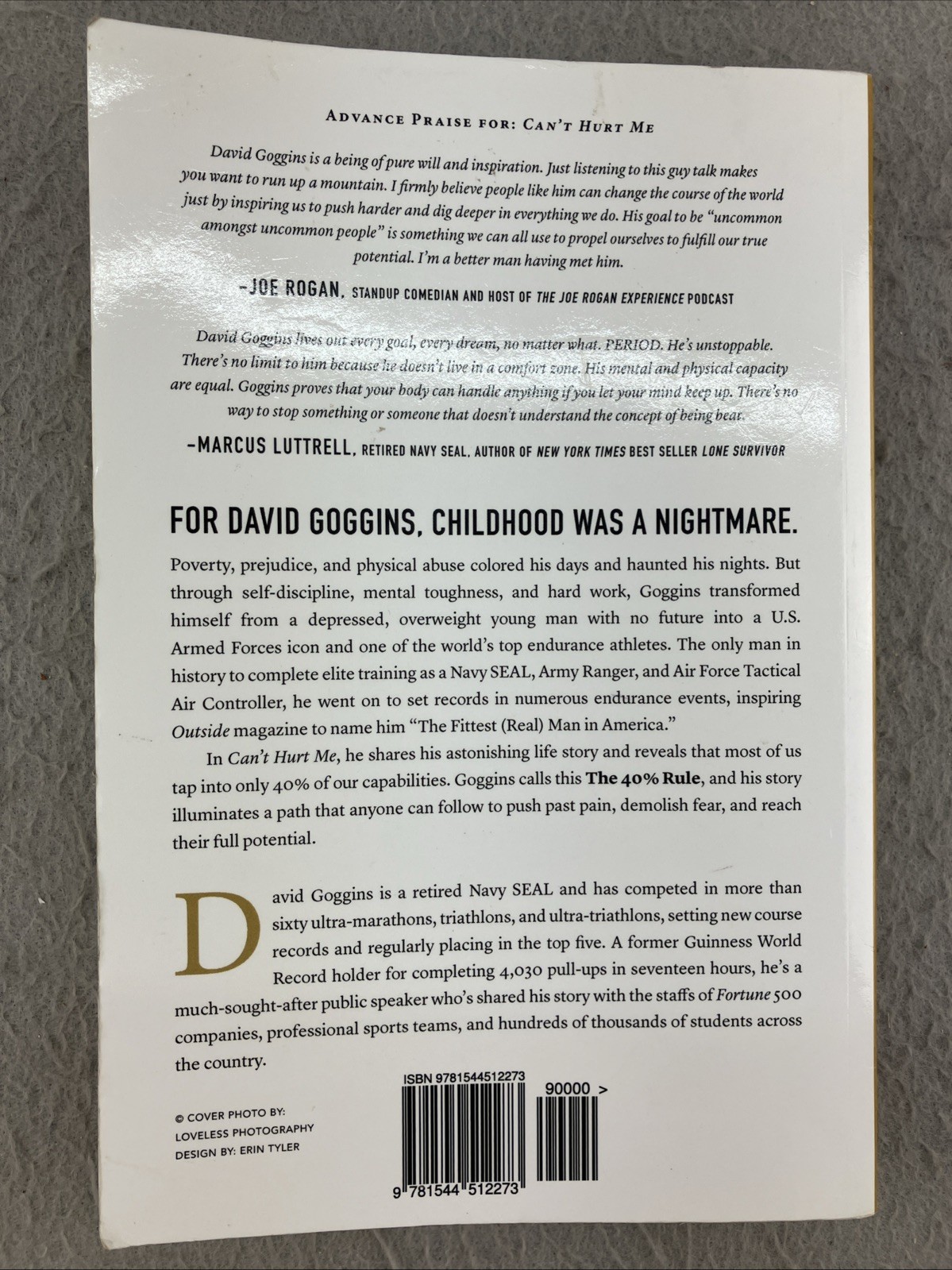 Cant Hurt Me Master Your Mind and Defy the Odds by David Goggins Paperback