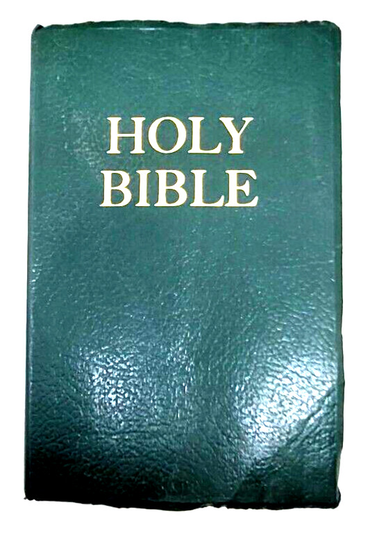 Holy Bible 2006 KJV Barbour Press Green Faux Leather Word of Jesus in Red