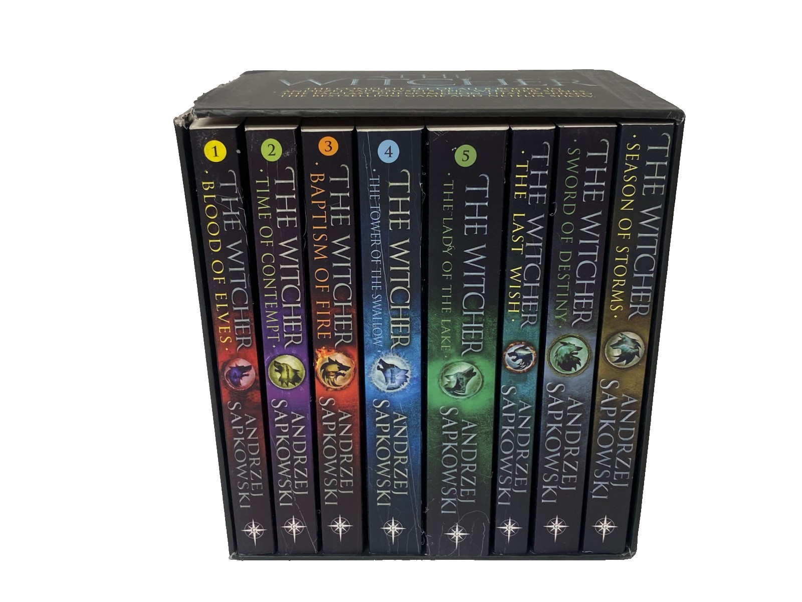 Complete Witcher Series 8 Book Box Set Andrzej Sapkowski Fantasy Collection