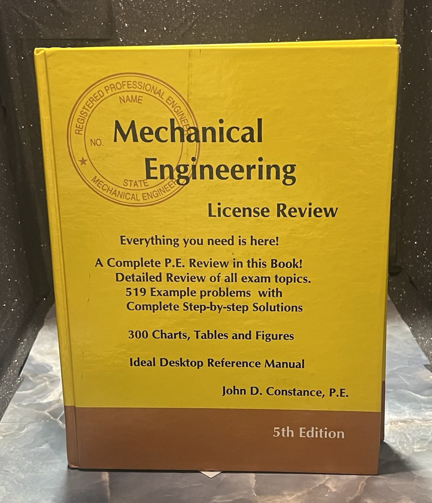 MECHANICAL ENGINEERING LICENSE REVIEW By John D. Constance – Hardcover EXCELLENT