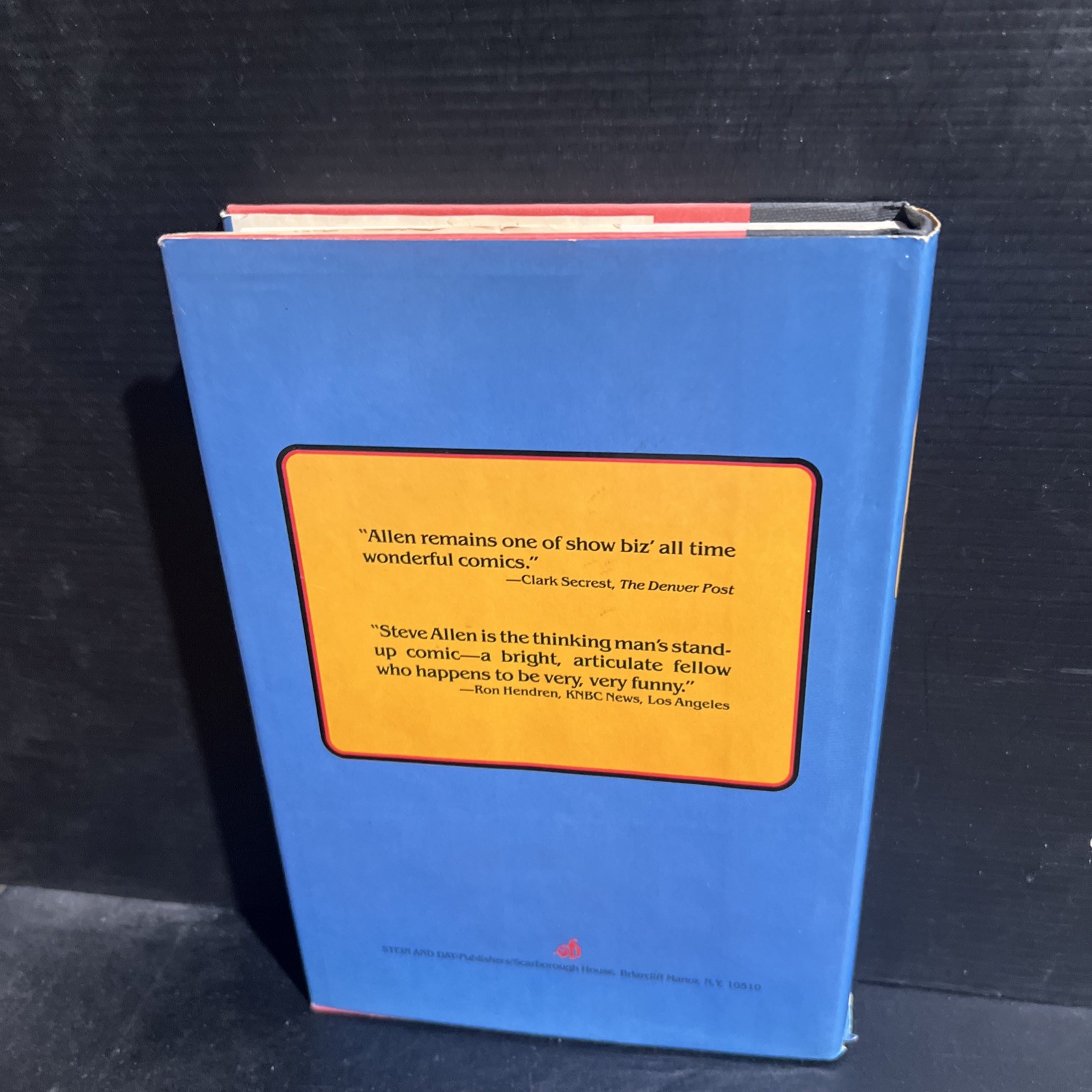 SIGNED Stated 1st Edition FUNNY PEOPLE by Steve Allen HC DJ 1981 Comedy TV