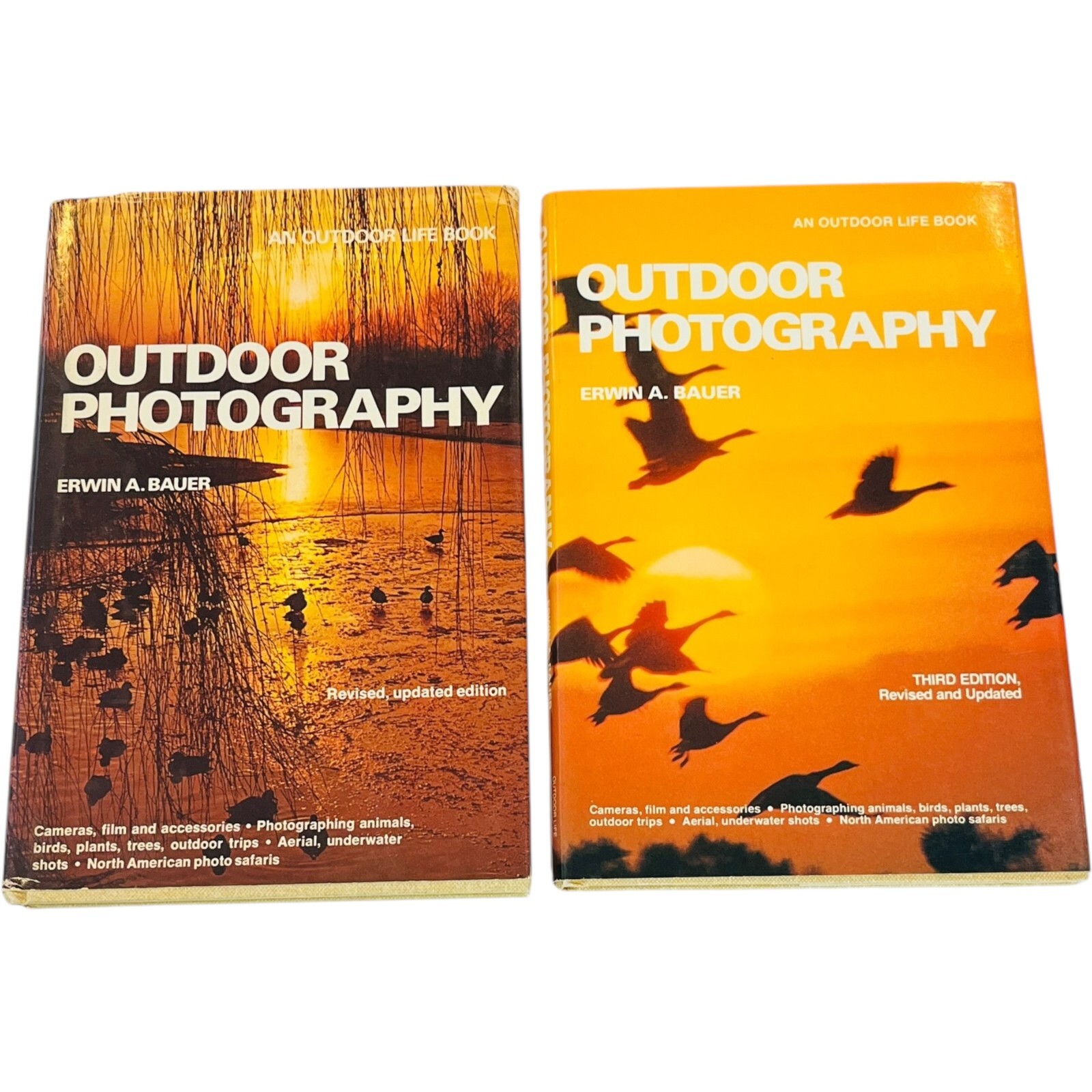 Outdoor Photography – Revised Edition / Third Edition – HC Books – LOT of 2