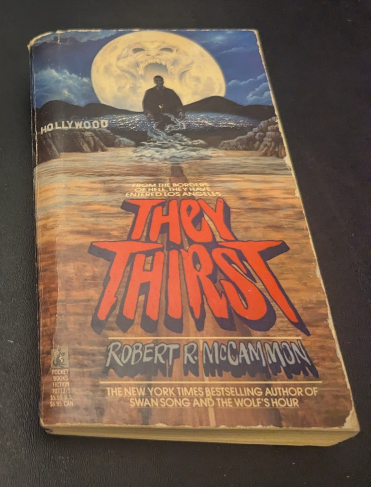 Vintage Robert R McCammon THEY THIRST 1980s Horror Pocket Books Paperback 1ST ED