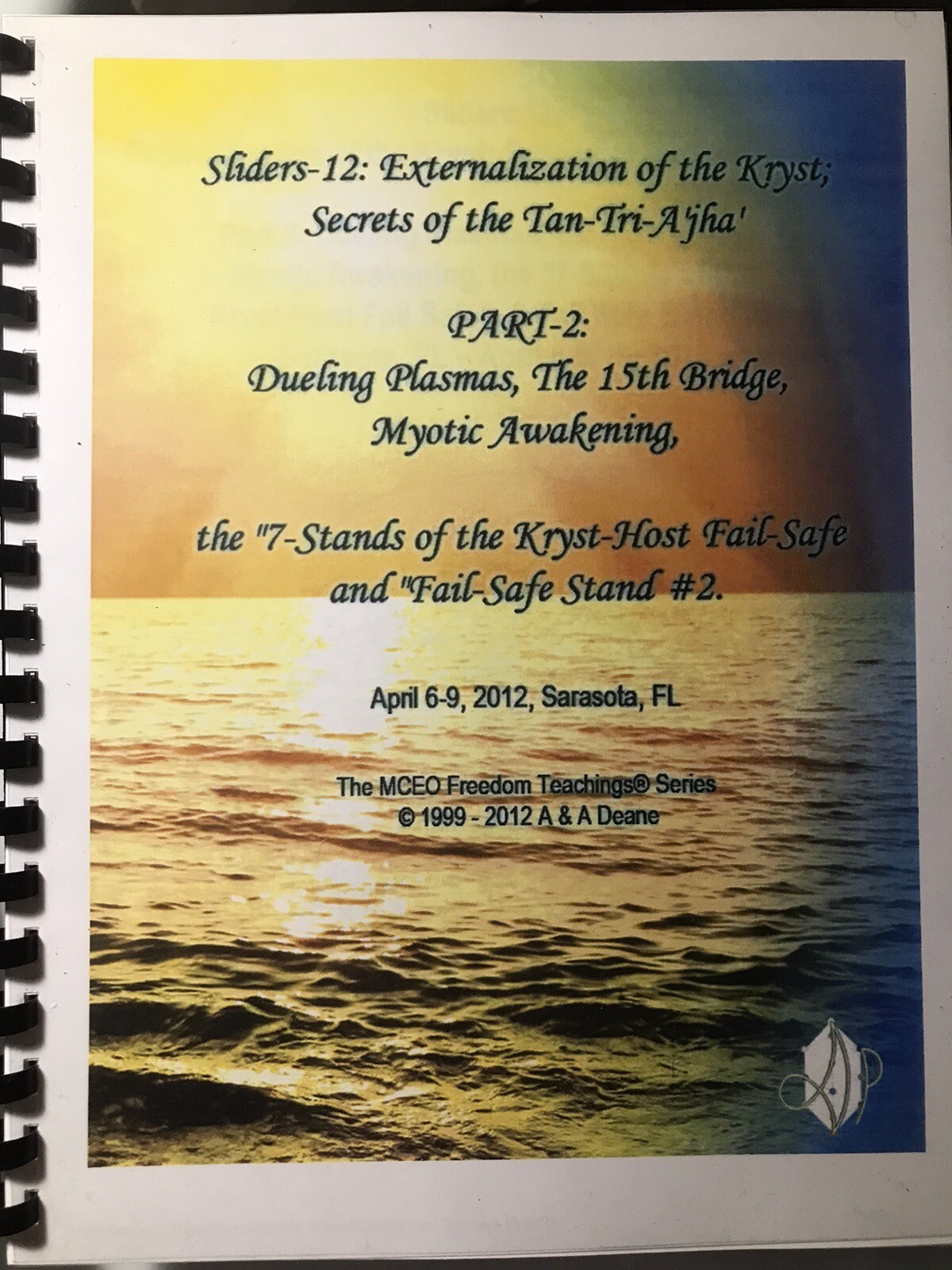 VOYAGERS, ASHAYANA DEANE, Sliders 12 Part2 BOOKLET, 44 Pages & DVD’s (3)