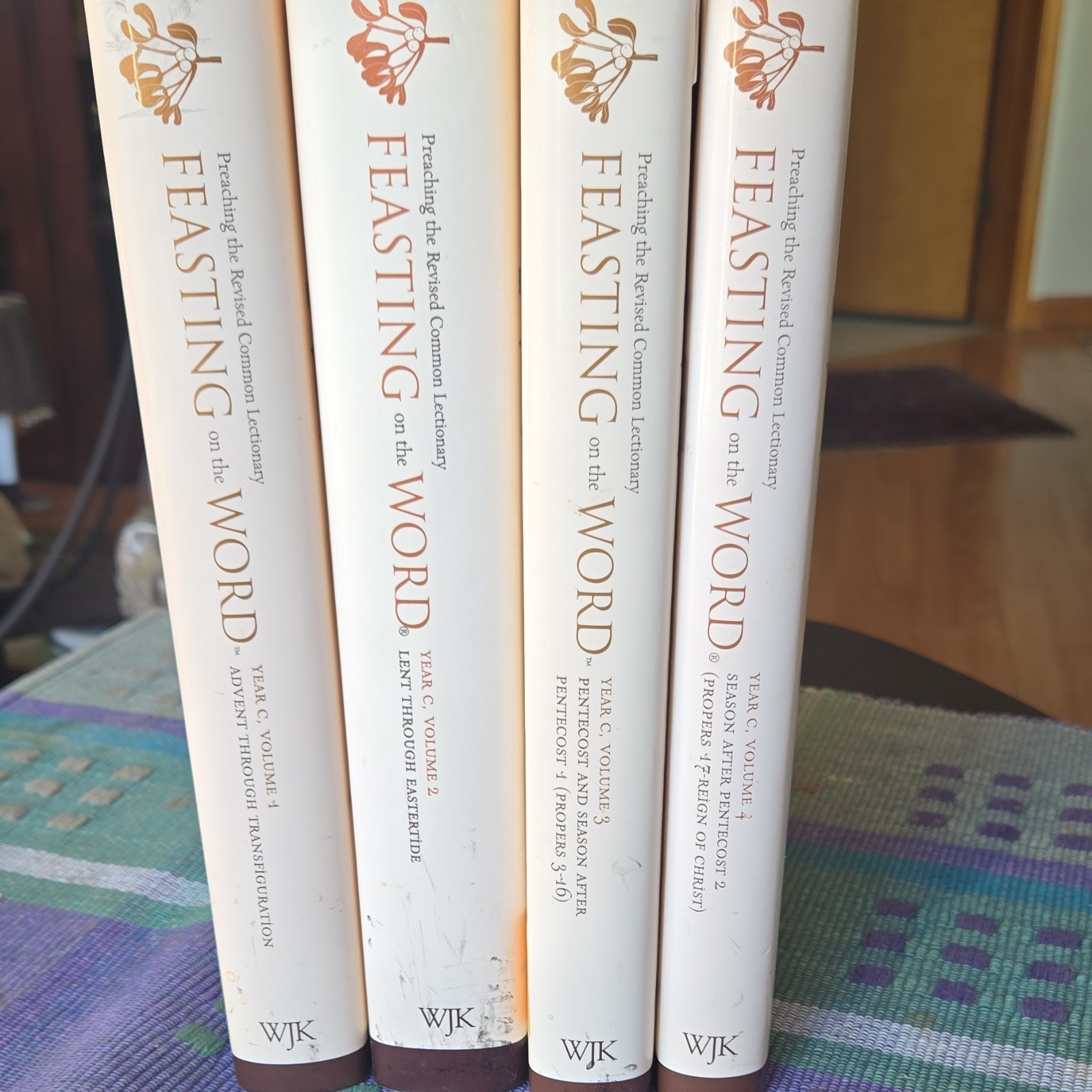 Feasting on the Word Year C Volumes 1-4 Hardcover Worship Bartlett Taylor