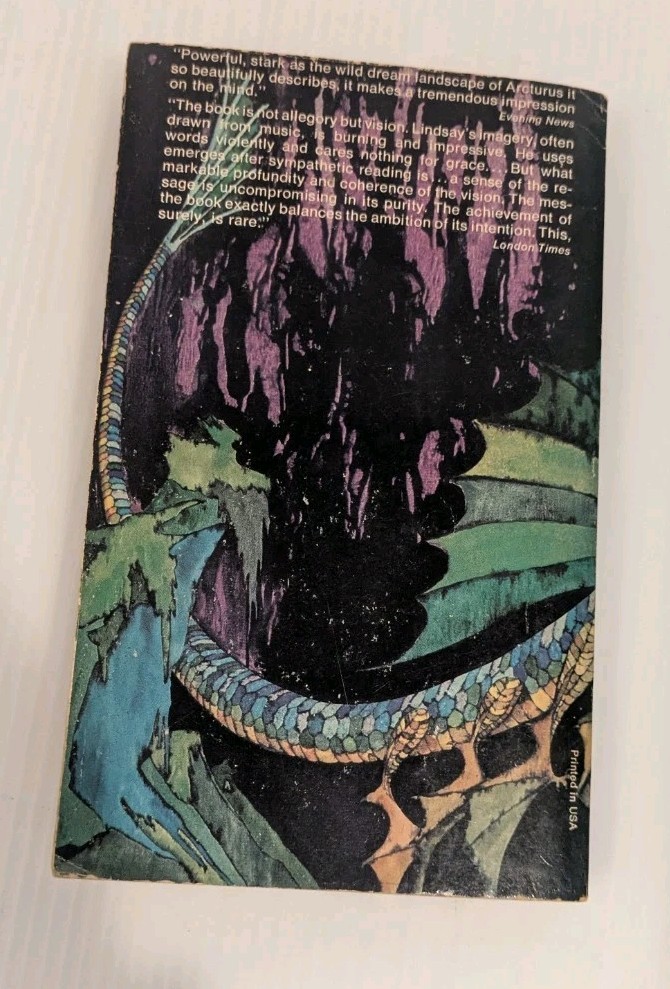 A Voyage To Arcturus David Lindsay 1974 Ballantine Books Fourth Print Paperback