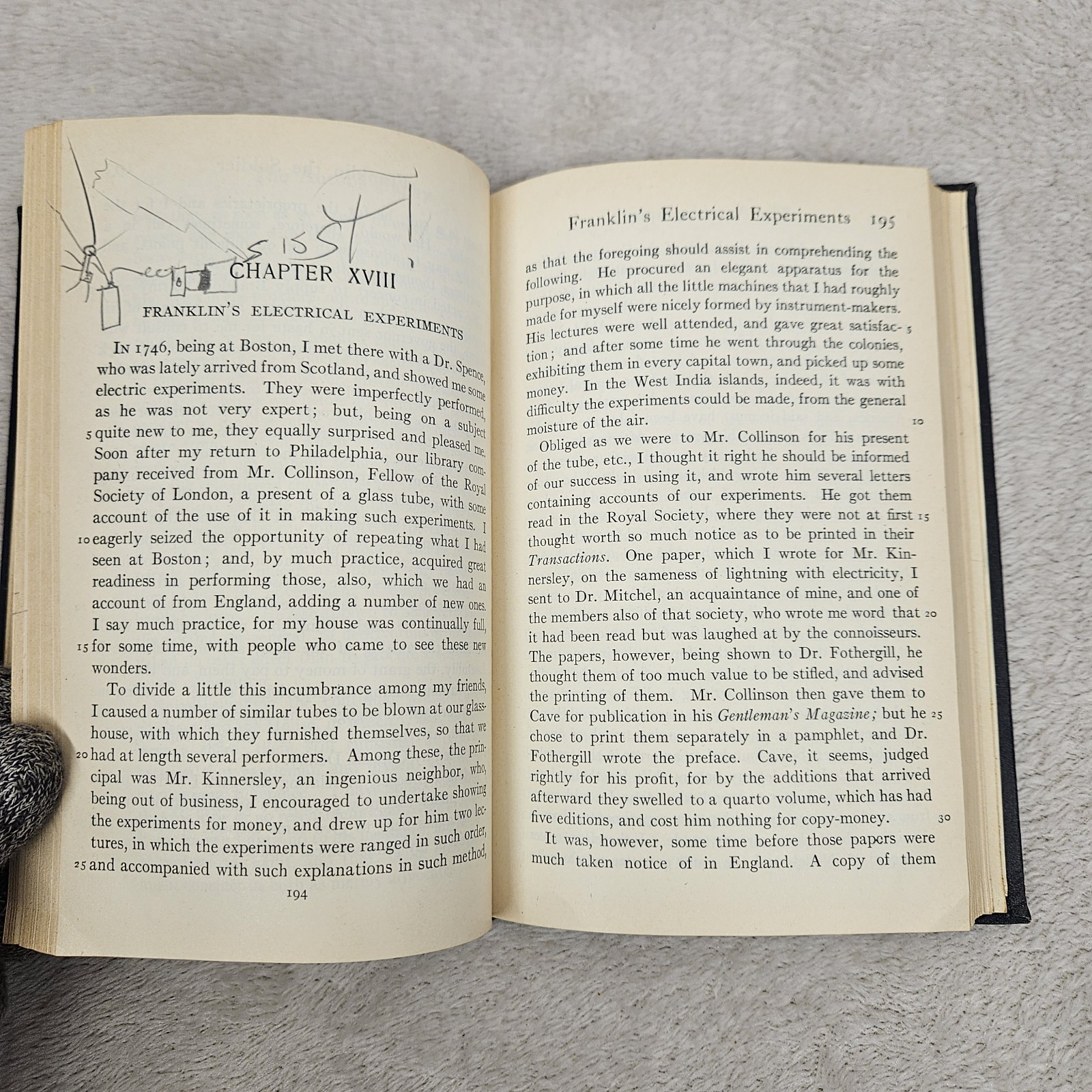 Autobiography Of Benjamin Franklin & Other Papers Set Of 2 Vintage Hardcover