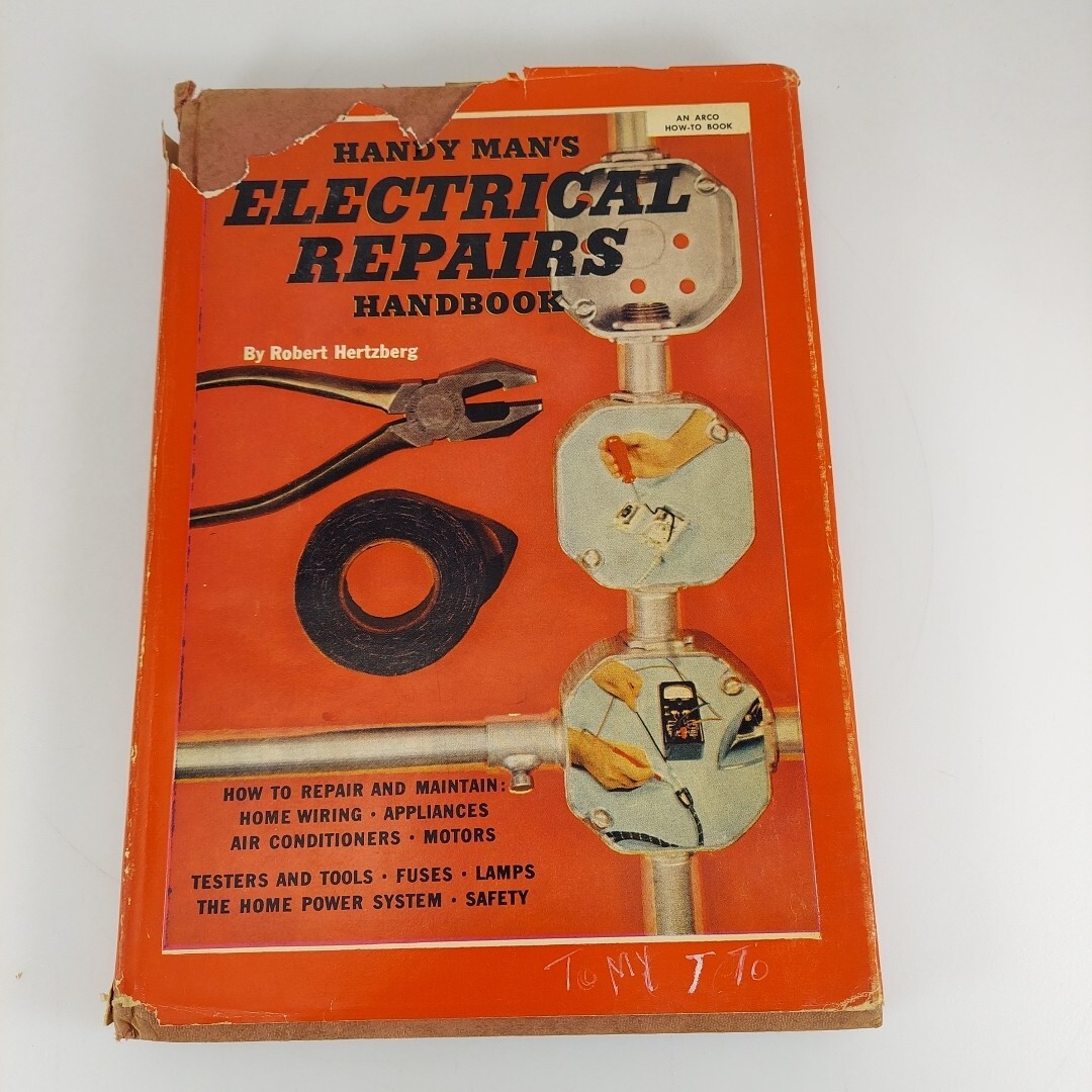 Handy Man’s Electrical Repairs Handbook by Robert Hertzberg 1955 Arco Pub. HCDJ