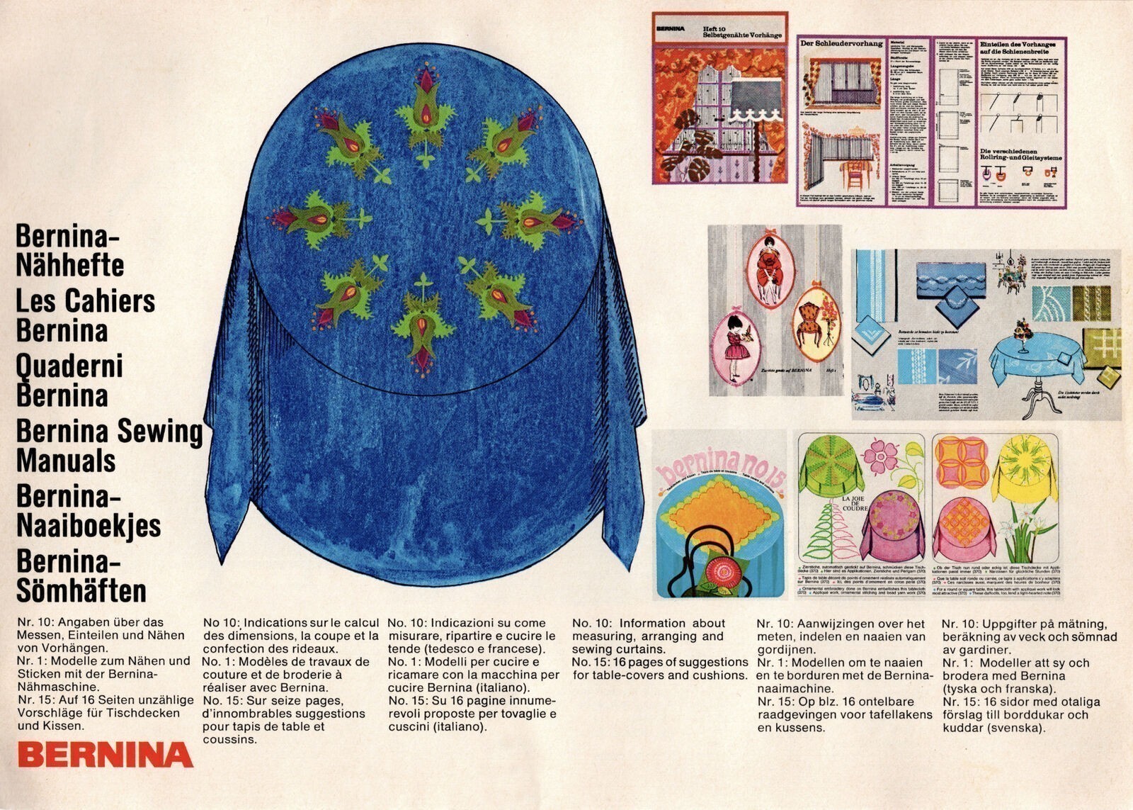 BERNINA 830 Record 831 Sewing Machine COLOR User Manual – COIL BIND – COVERS