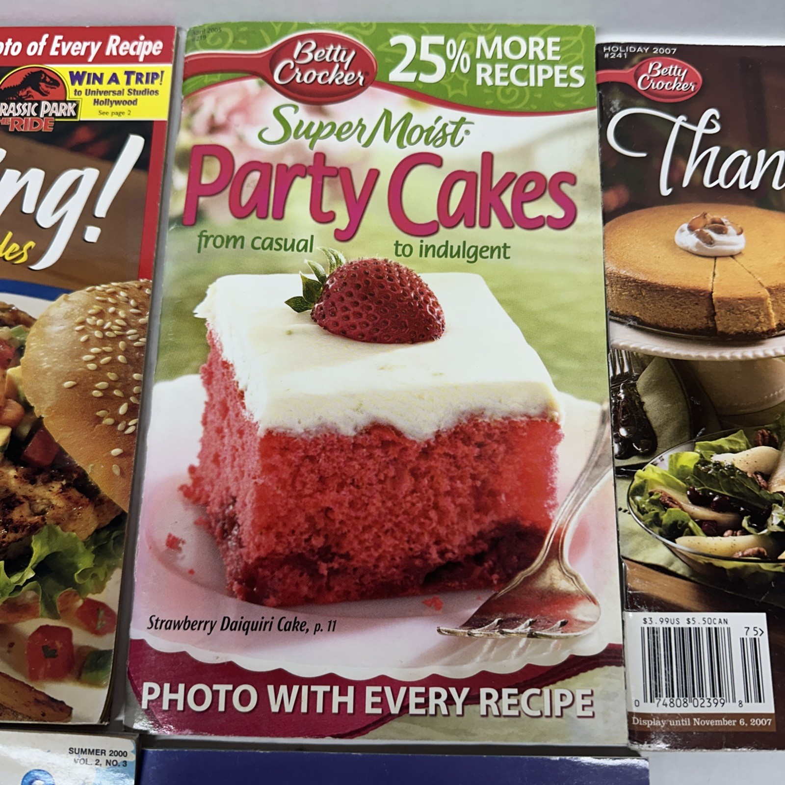 Betty Crocker & Pillsbury Cookbooks Lot Of 6 Mid 90s-Early 2000s Grilling Baking